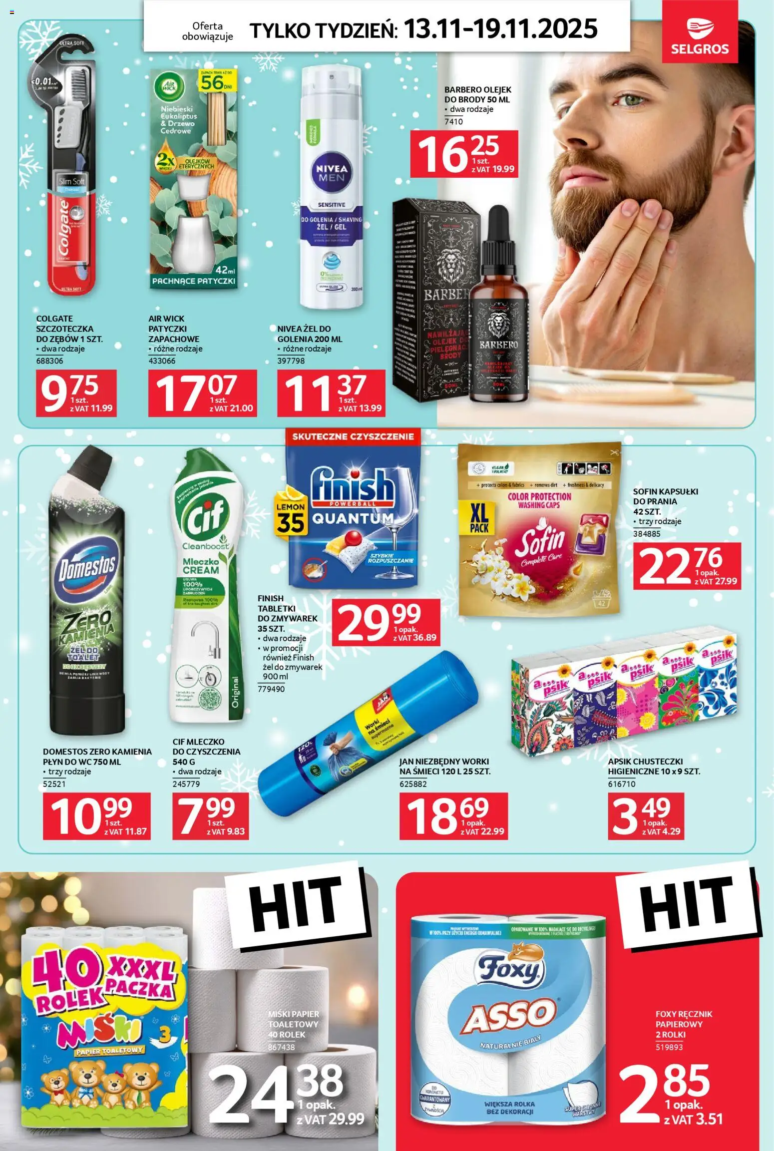 Selgros cash&carry Gazetka - Jeszcze więcej super promocji od 13.11.2025 | Strona: 10 | Produkty: Papier toaletowy, Rolki, Domestos, Finish