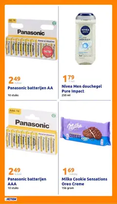 Action folder week 7 - Voorbeeld van een folder van Action, geldig van 11.02.2026 | Pagina: 24 | Producten: Oreo, Gel, Batterijen, Douchegel