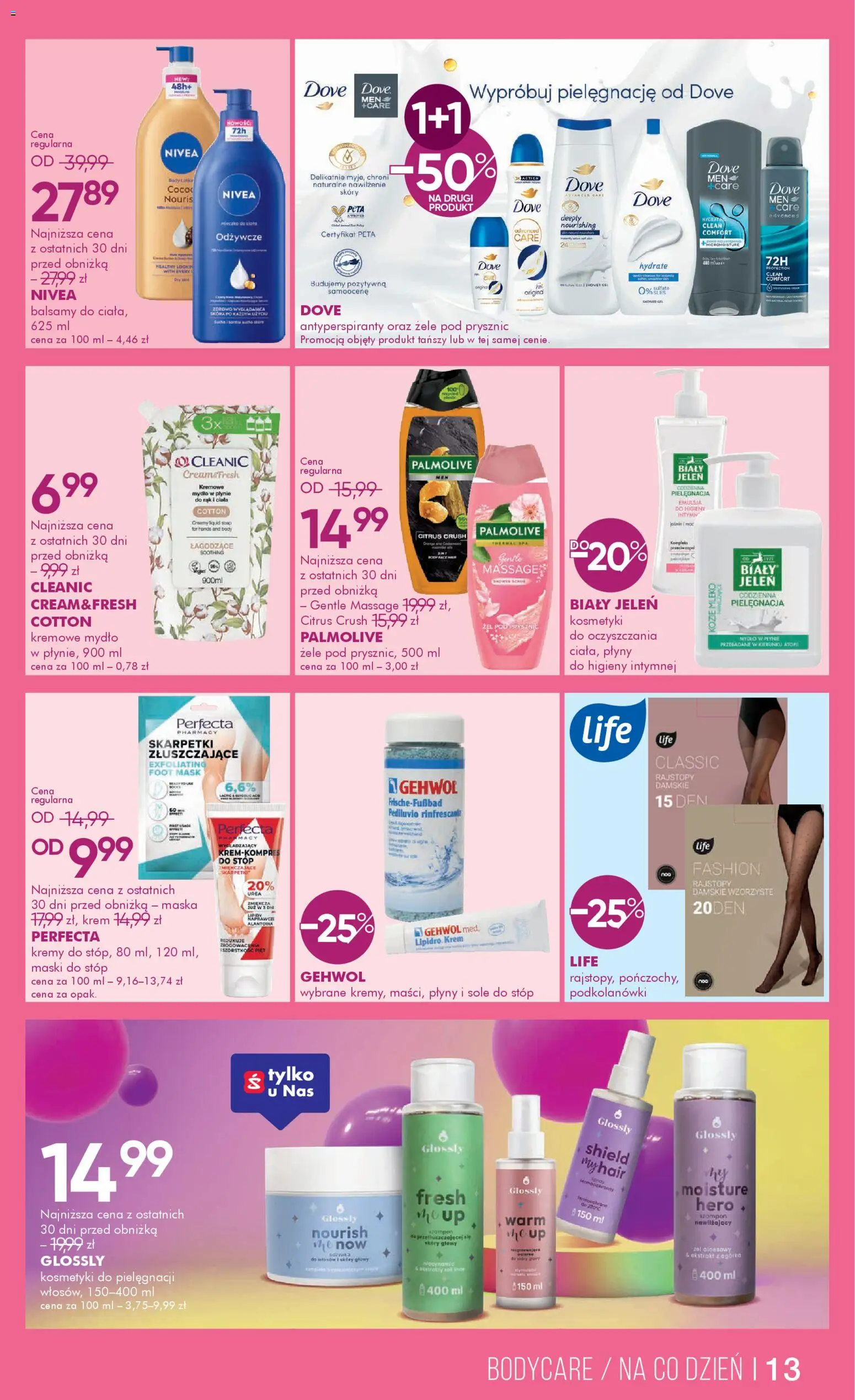 Super-pharm gazetka od 05.03.2026 | Strona: 13 | Produkty: Kosmetyki, Prysznic, Jeleń, Lotion