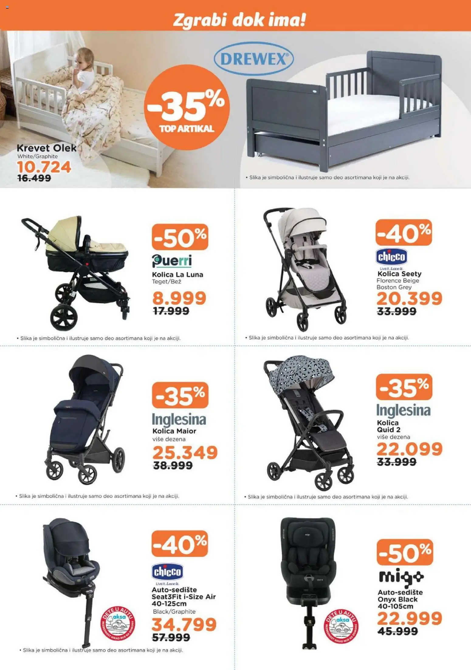 Aksa katalog - važi od 12.12.2025 | Strana: 2 | Proizvode: Krevet, Kolica