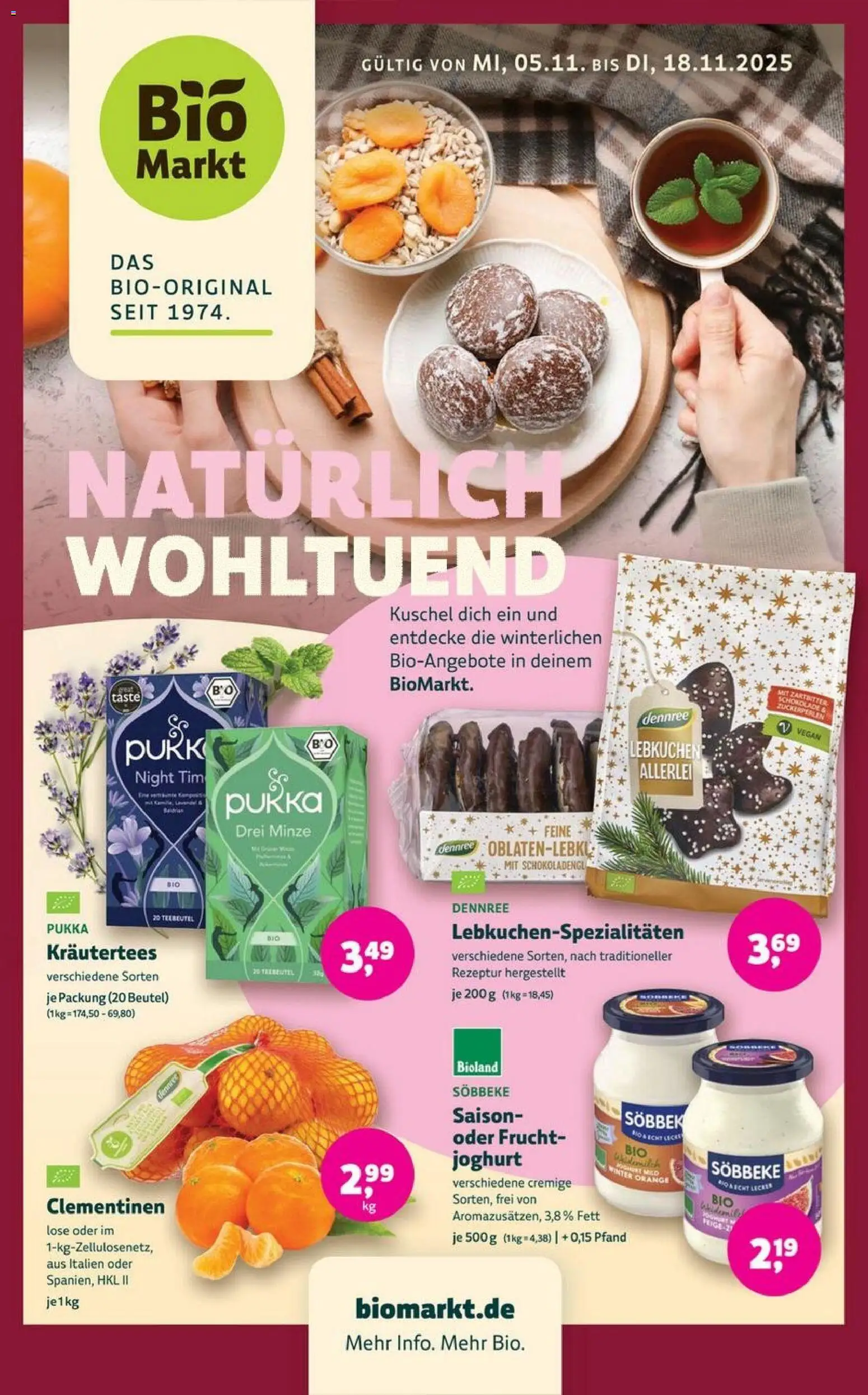 Denns BioMarkt Angebote – gültig ab 05.11.2025 | Seite: 1 | Produkte: Joghurt
