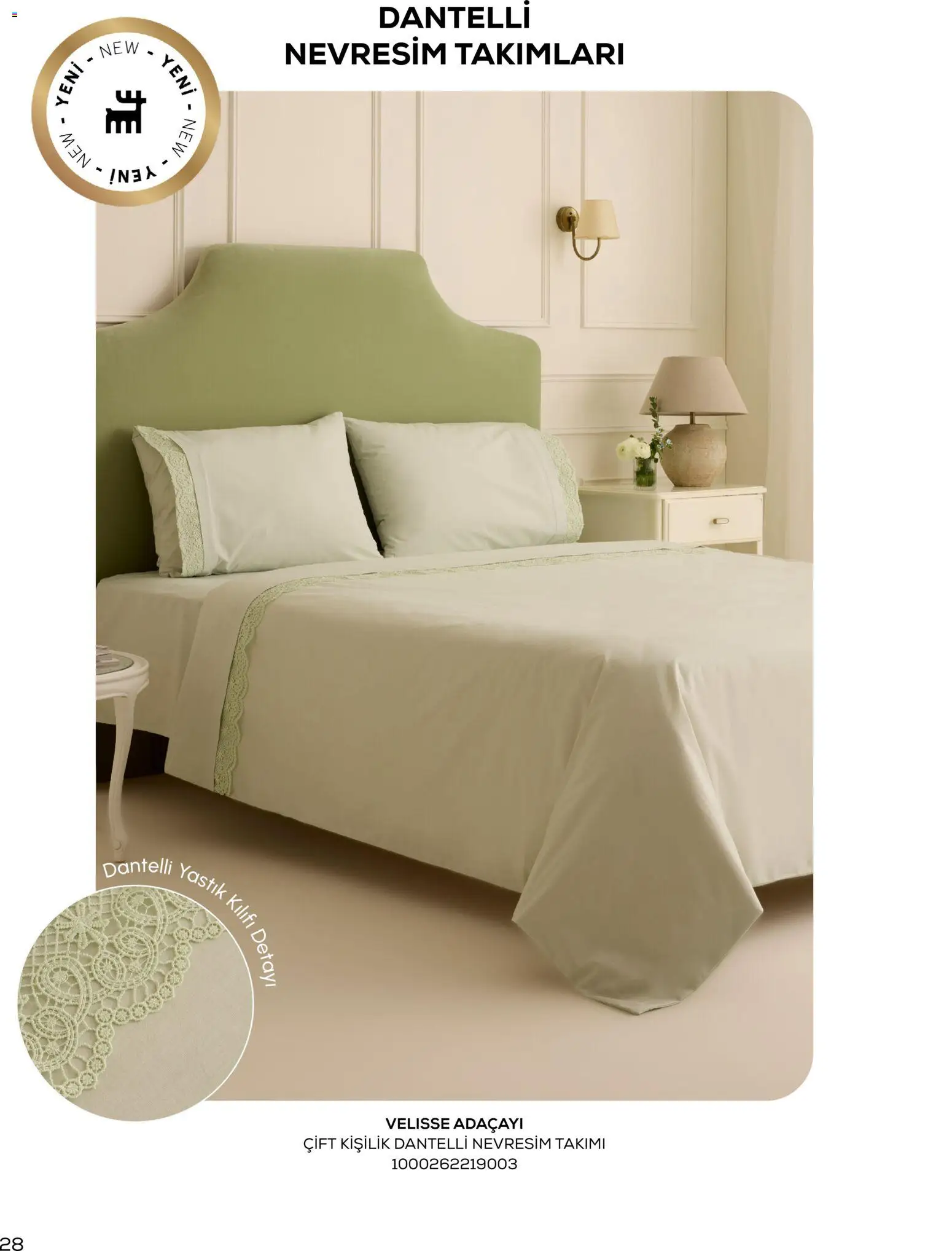 Karaca Home - Katalog Sezonsuz Karaca Home Şıklığı - İlkbahar / Yaz 2026 - 01.03.2026 tarihinden itibaren geçerlidir | Sayfa: 28 | Ürünler: Yastık, Nevresim, Yastık kılıfı, Nevresim takımları