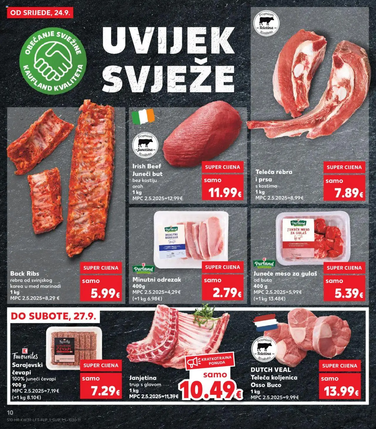 Kaufland HR akciós ujság - amely érvényes a következő dátumtól: 24.09.2025 | Oldal: 10
