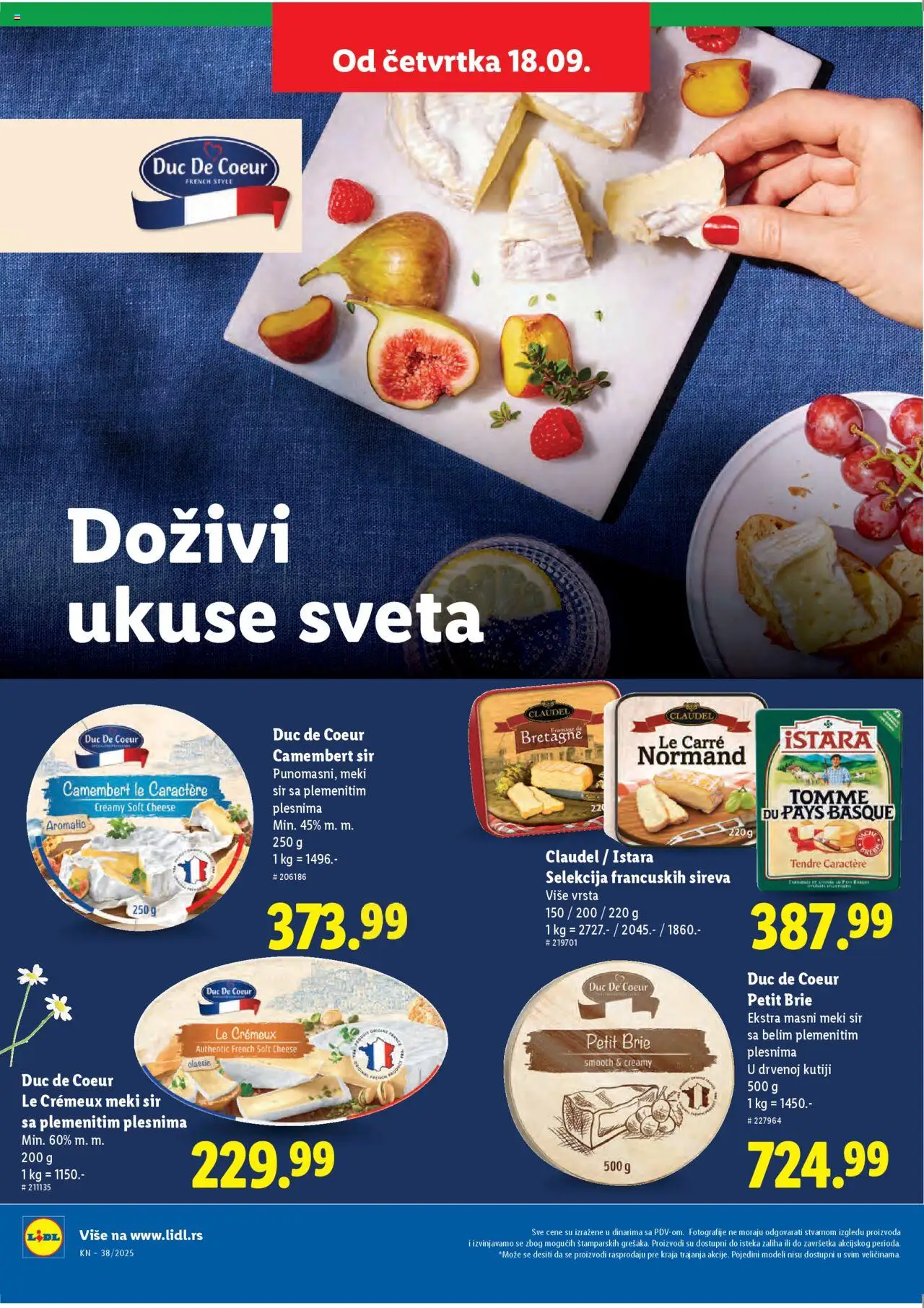 Lidl katalog - važi od 18.09.2025 | Strana: 8 | Proizvode: Sir