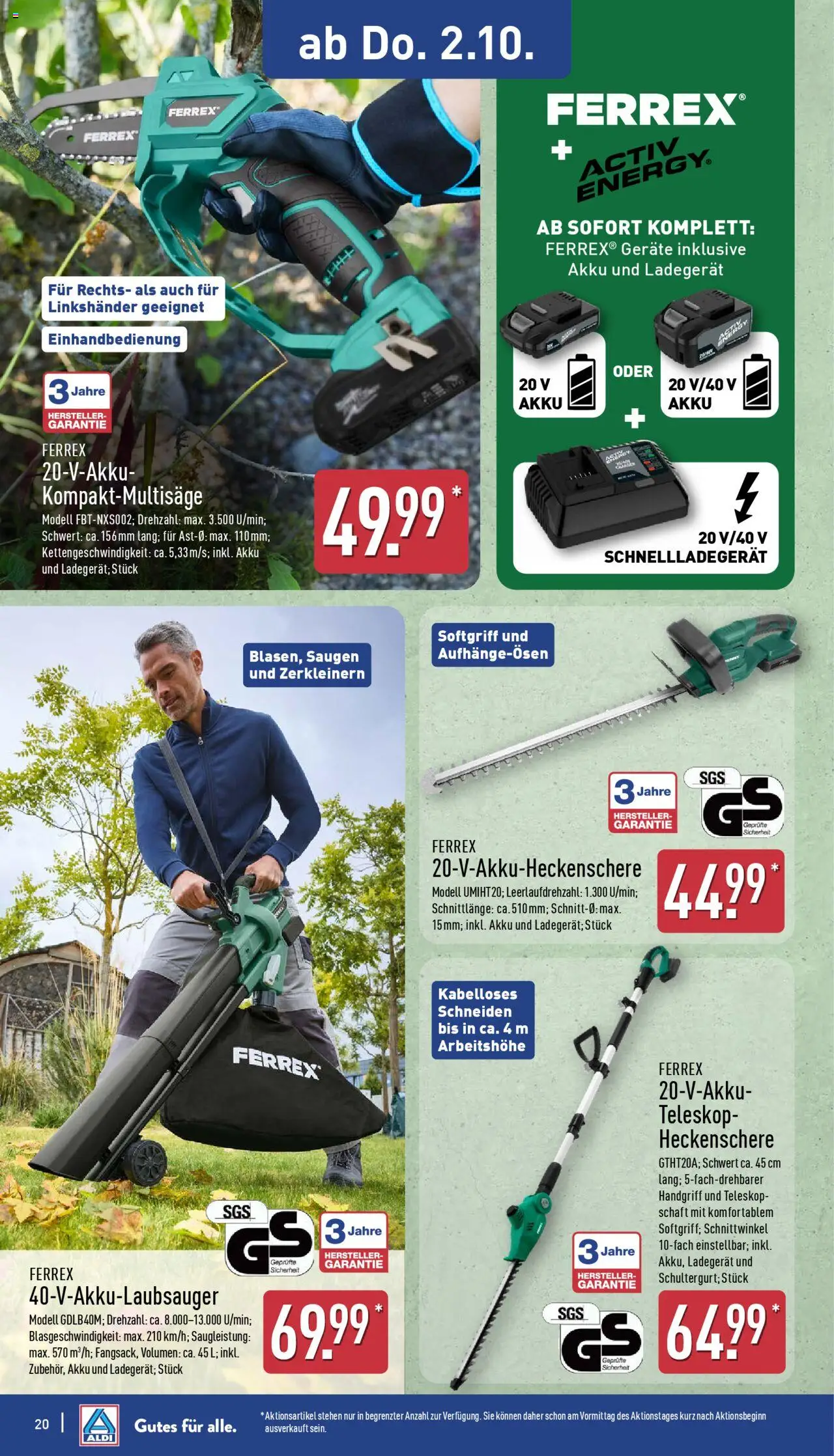 Aldi Prospekt 	 – gültig ab 29.09.2025 | Seite: 20 | Produkte: Ladegerät