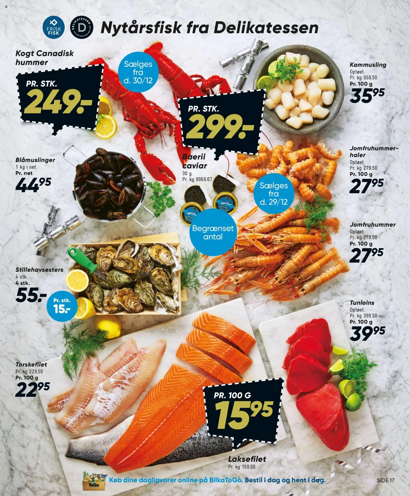 Bilka tilbudsavis – gyldig fra 25.12.2025 | Side: 18 | Produkter: Fisk, Hummer, Torskefilet