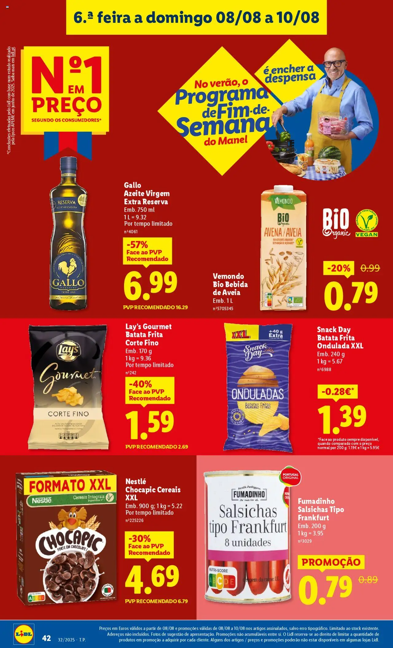 Lidl folheto │ válido de 04.08.2025 | Página: 42 | Produtos: Azeite, Base, Nestlé, Carne