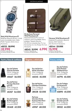 Vista previa Oriflame - Catálogo Campaña 6 válido desde el 22.04.2026 | Página: 78 | Productos: Perfume, Βερμούτ, Bolsa, Neceser