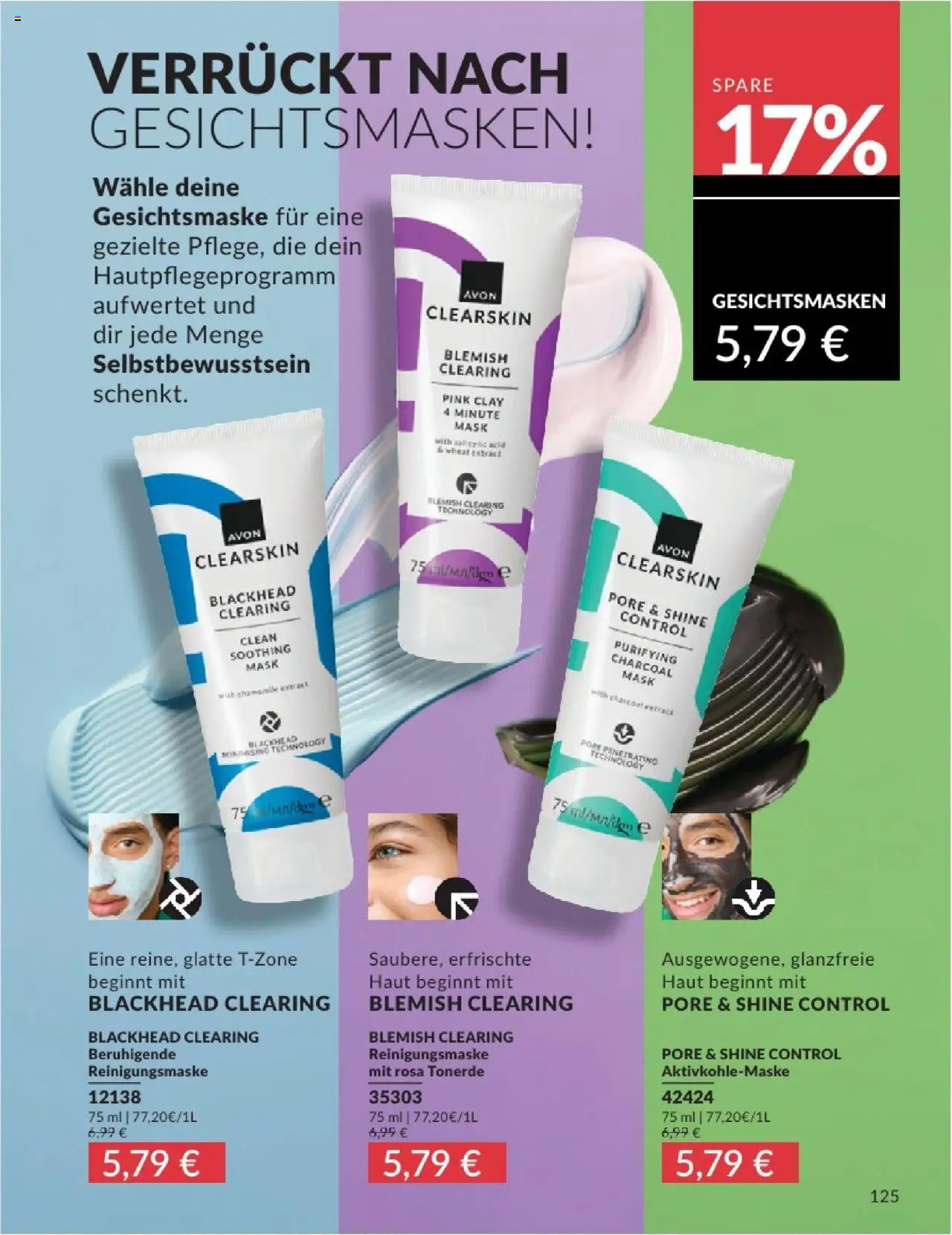 AVON Katalog August 2025 - gültig ab dem 01.08.2025 | Seite: 127 | Produkte: Gesichtsmaske, Reinigungsmaske