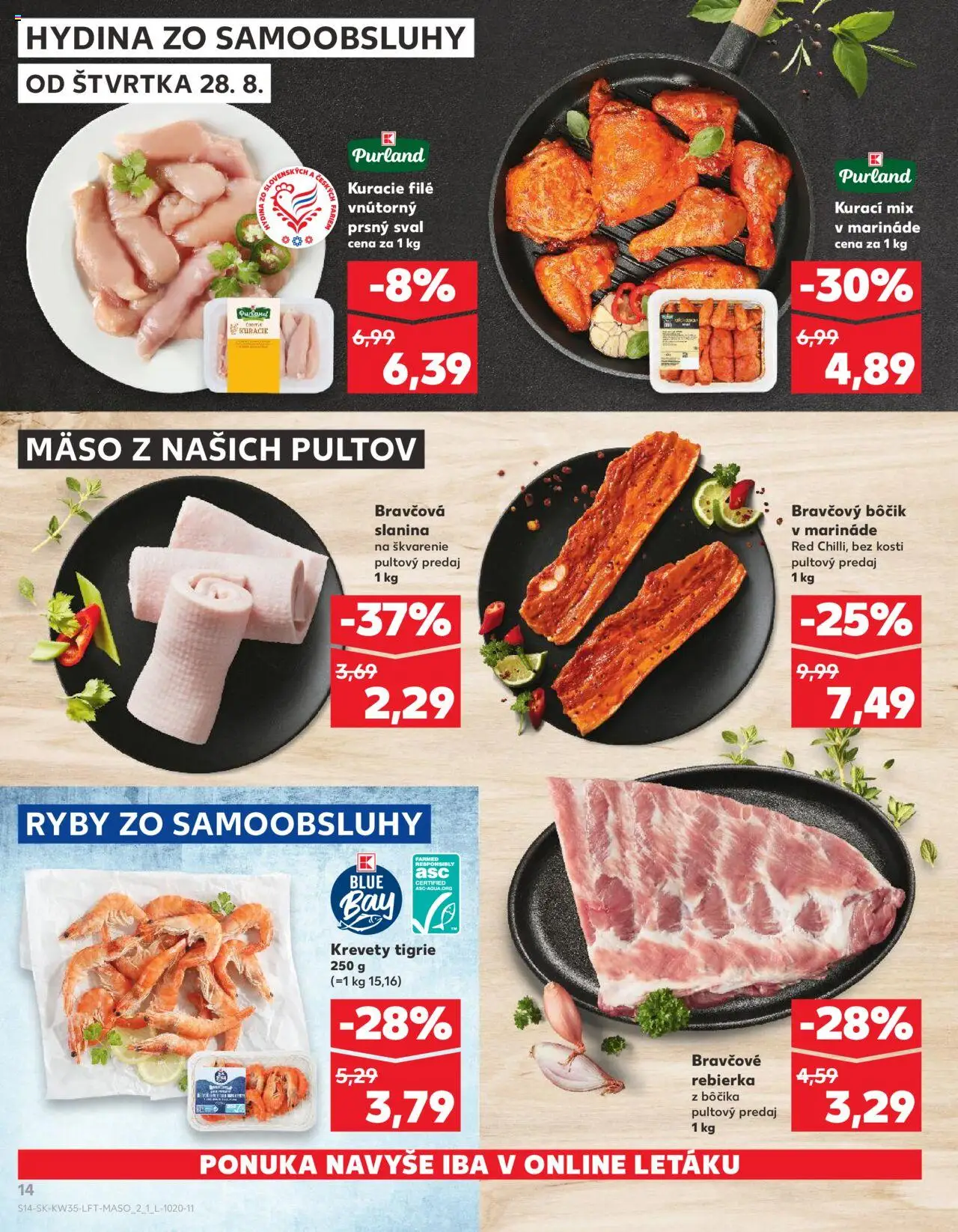 Kaufland SK akciós ujság - amely érvényes a következő dátumtól: 28.08.2025 | Oldal: 14