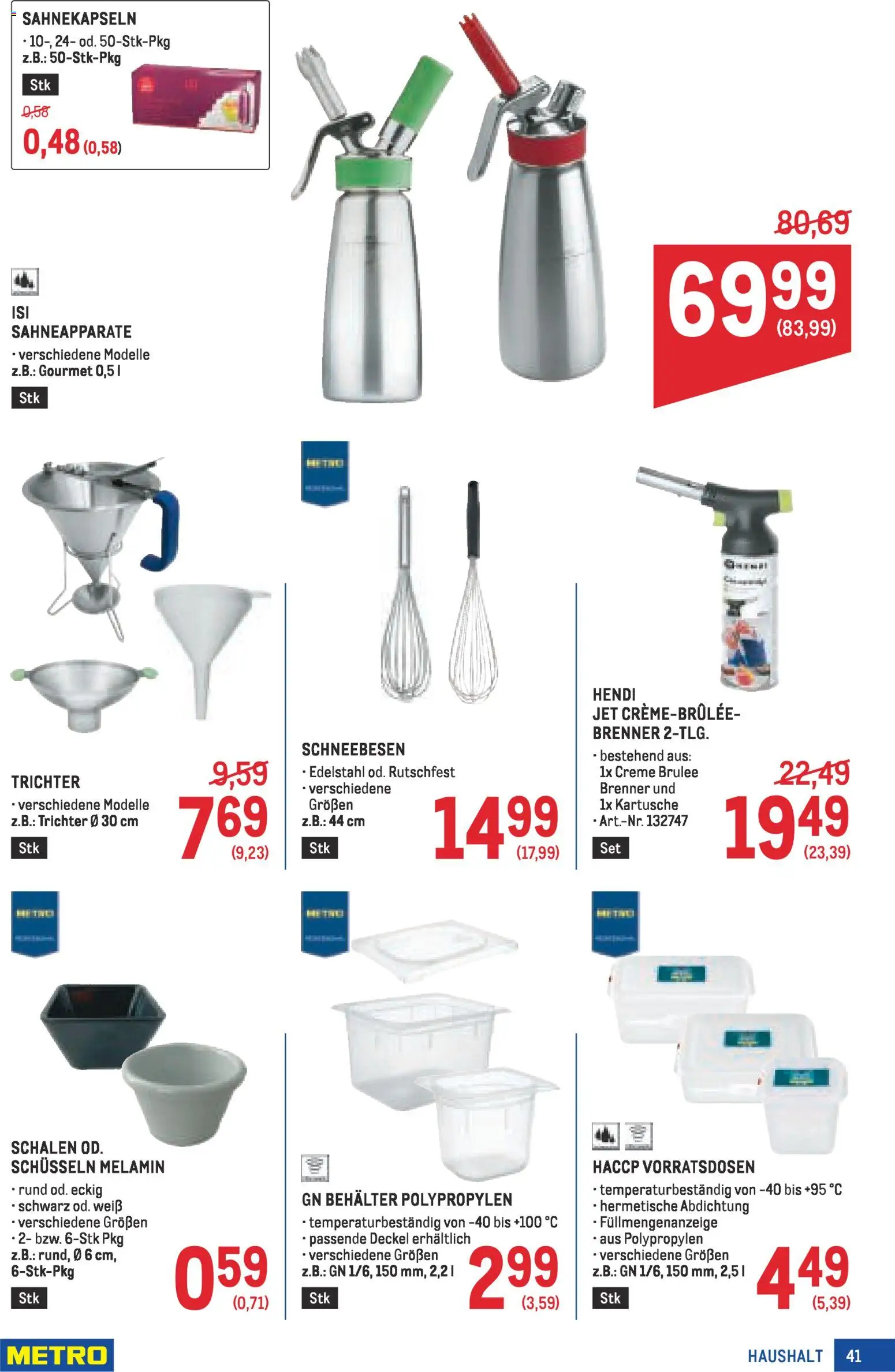 Metro Profi gültig ab 22.01.2026 | Seite: 41 | Produkte: Creme