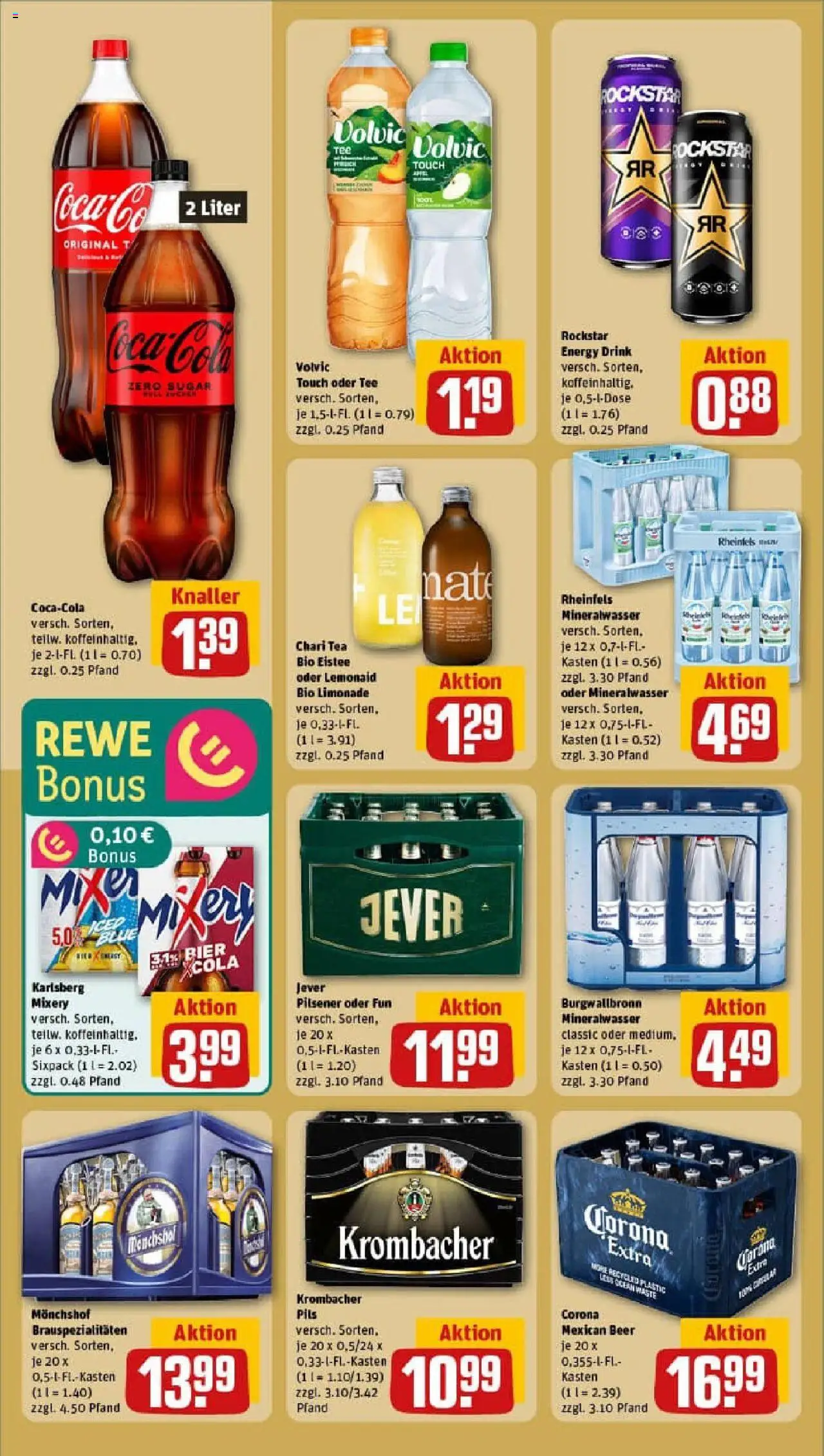 Rewe prospekt Duisburg / Bergheim	 - gültig ab dem 22.06.2025 | Seite: 18 | Produkte: Coca cola, Cola, Rockstar, Mineralwasser