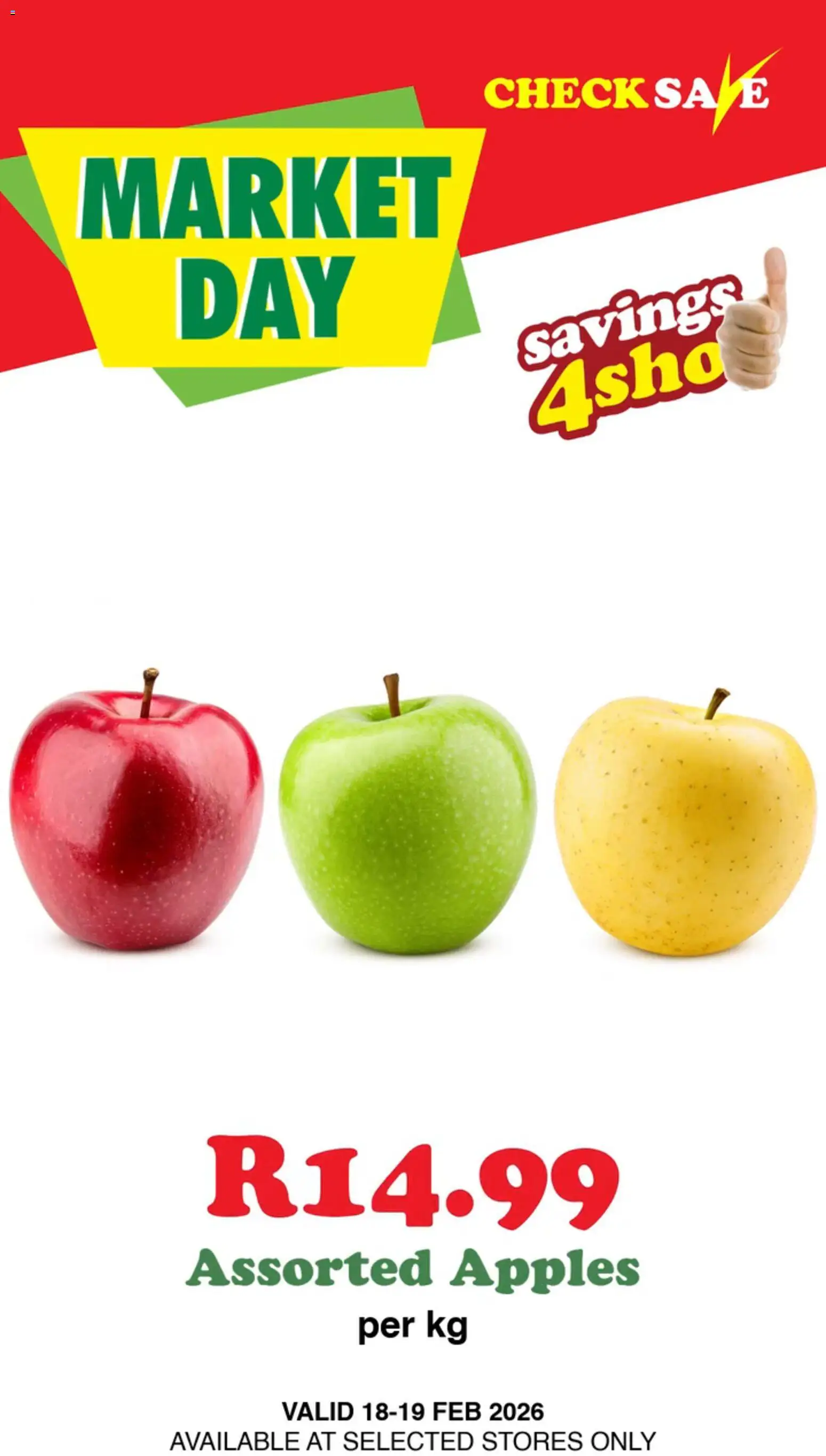 New Check Save catalogue – valid from 18.02.2026 | Page: 4 | Products: Apples