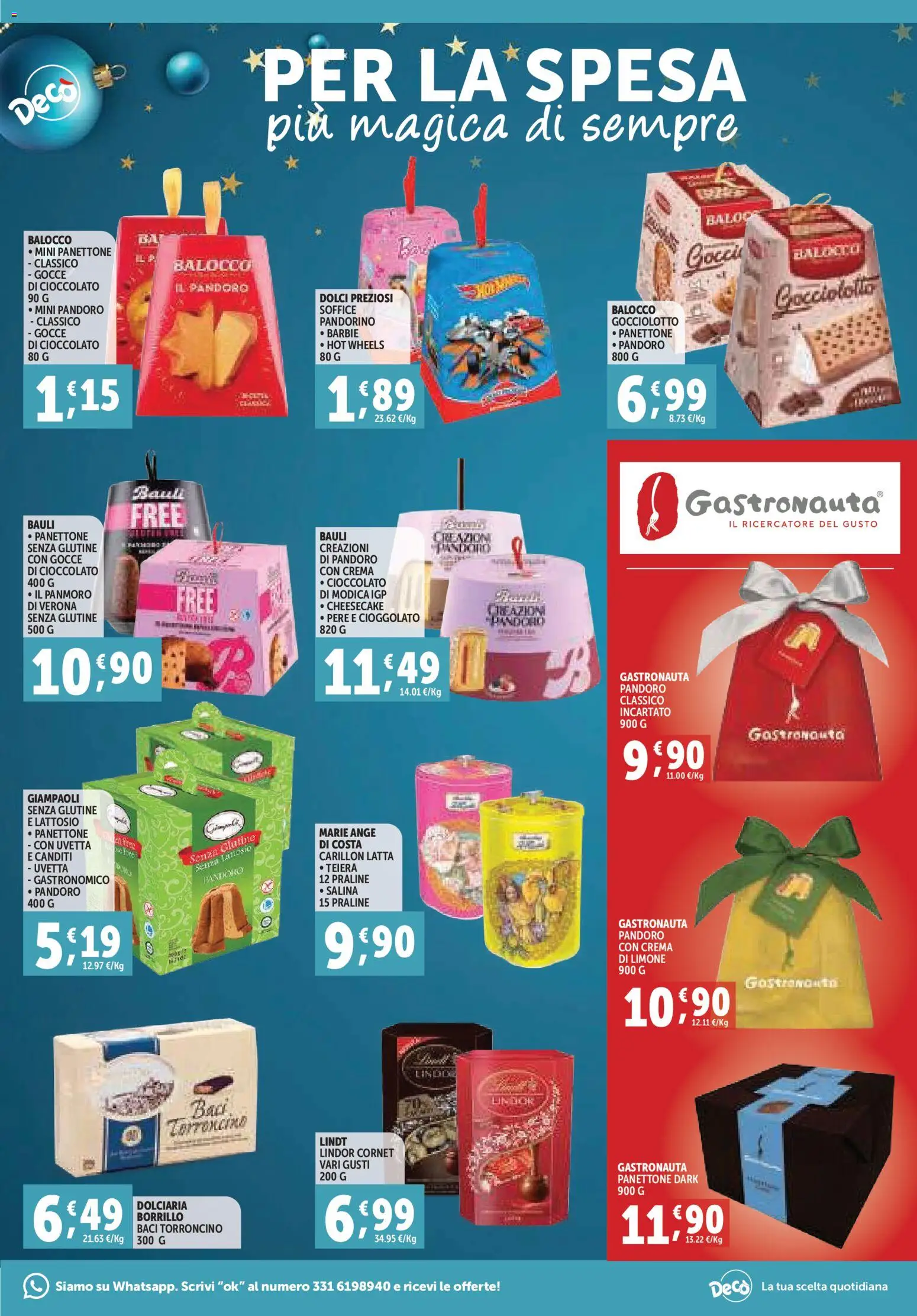 Volantino Decò del 07.11.2025 | Pagina: 13 | Prodotti: Cioccolato, Pandoro, Panettone, The