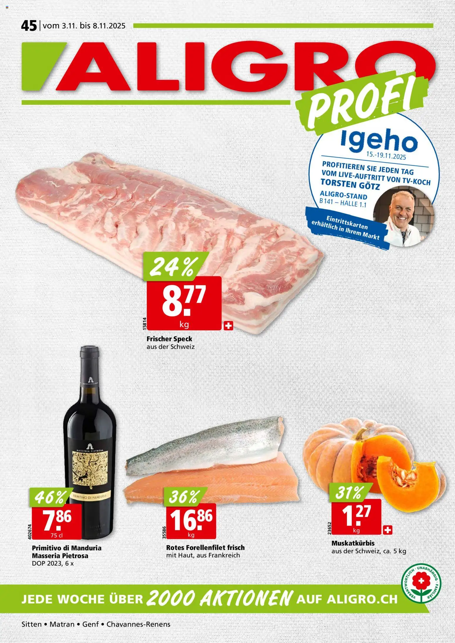 Aligro Aktionen – gültig ab 03.11.2025 | Seite: 1