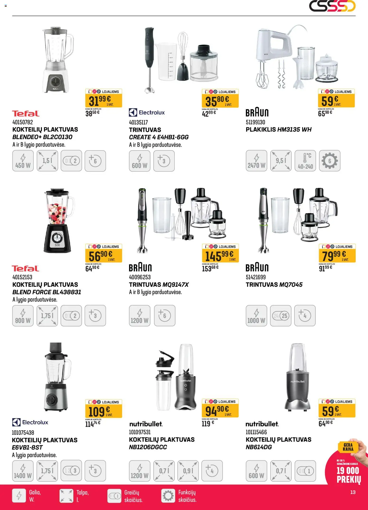 Senukai akcijos nuo 08.04.2026 | Puslapis: 13 | Prekių: Plaktuvas