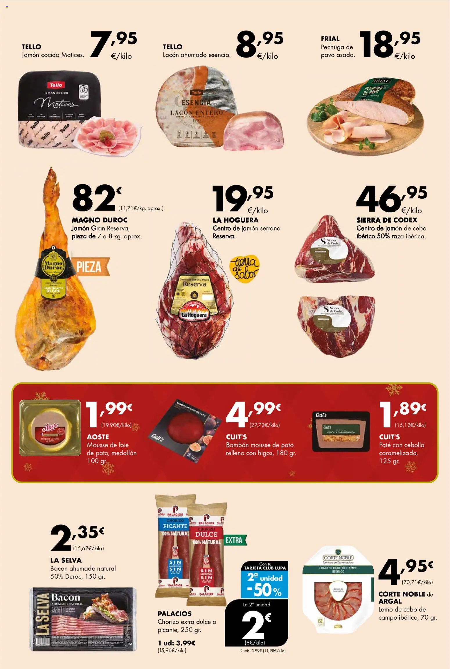 Lupa Supermercados folleto │ válido desde el 27.11.2025 | Página: 2 | Productos: Jamón serrano, Mousse, Jamón cocido, Παγωμένο τσάι