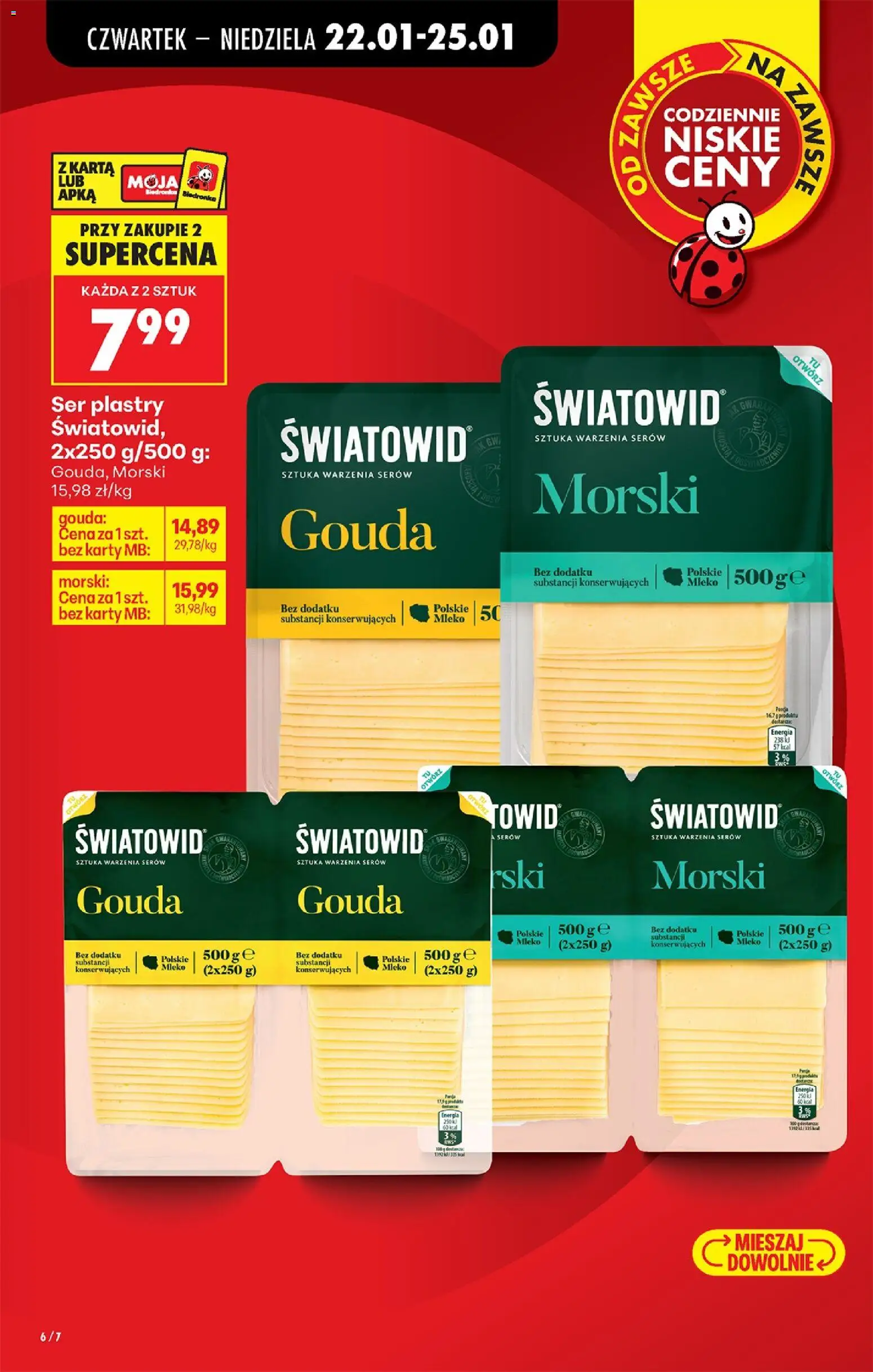 Biedronka gazetka - Oferta w tym tygodniu od 22.01.2026 | Strona: 10 | Produkty: Karta, Łosoś atlantycki, Krewetki, Krewetki gotowane