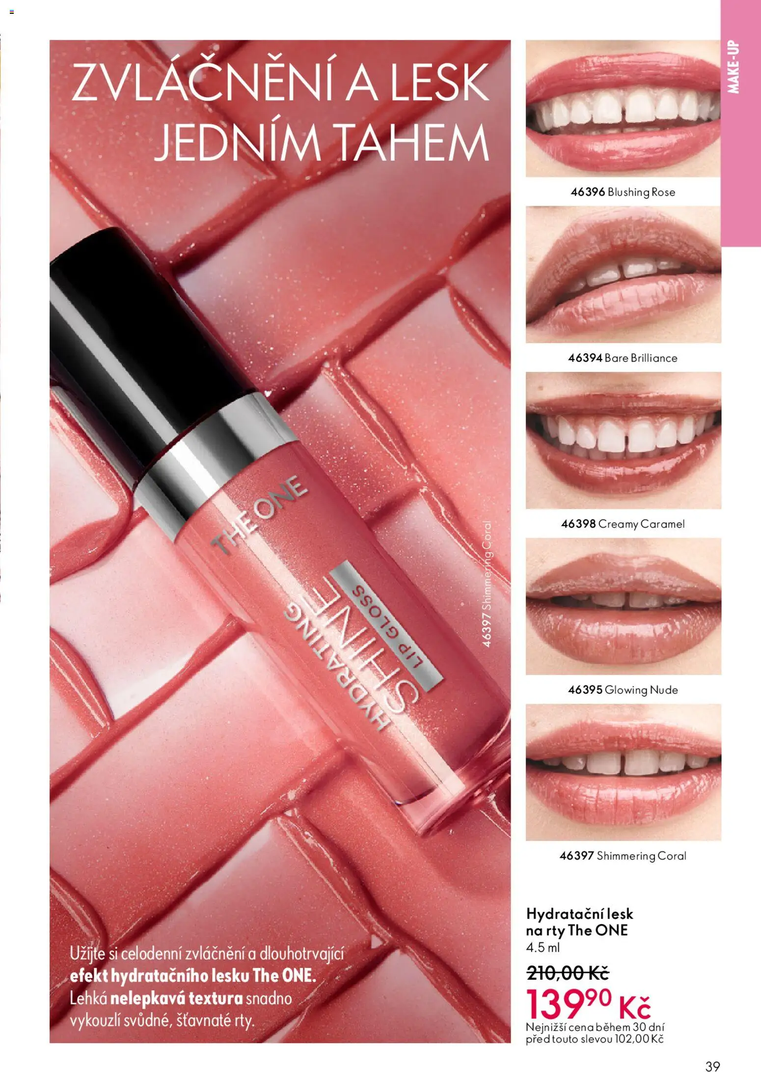 Oriflame katalog č.03/2026 od 11.02.2026 | Strana: 39 | Produkty: Makeup, Lesk na rty