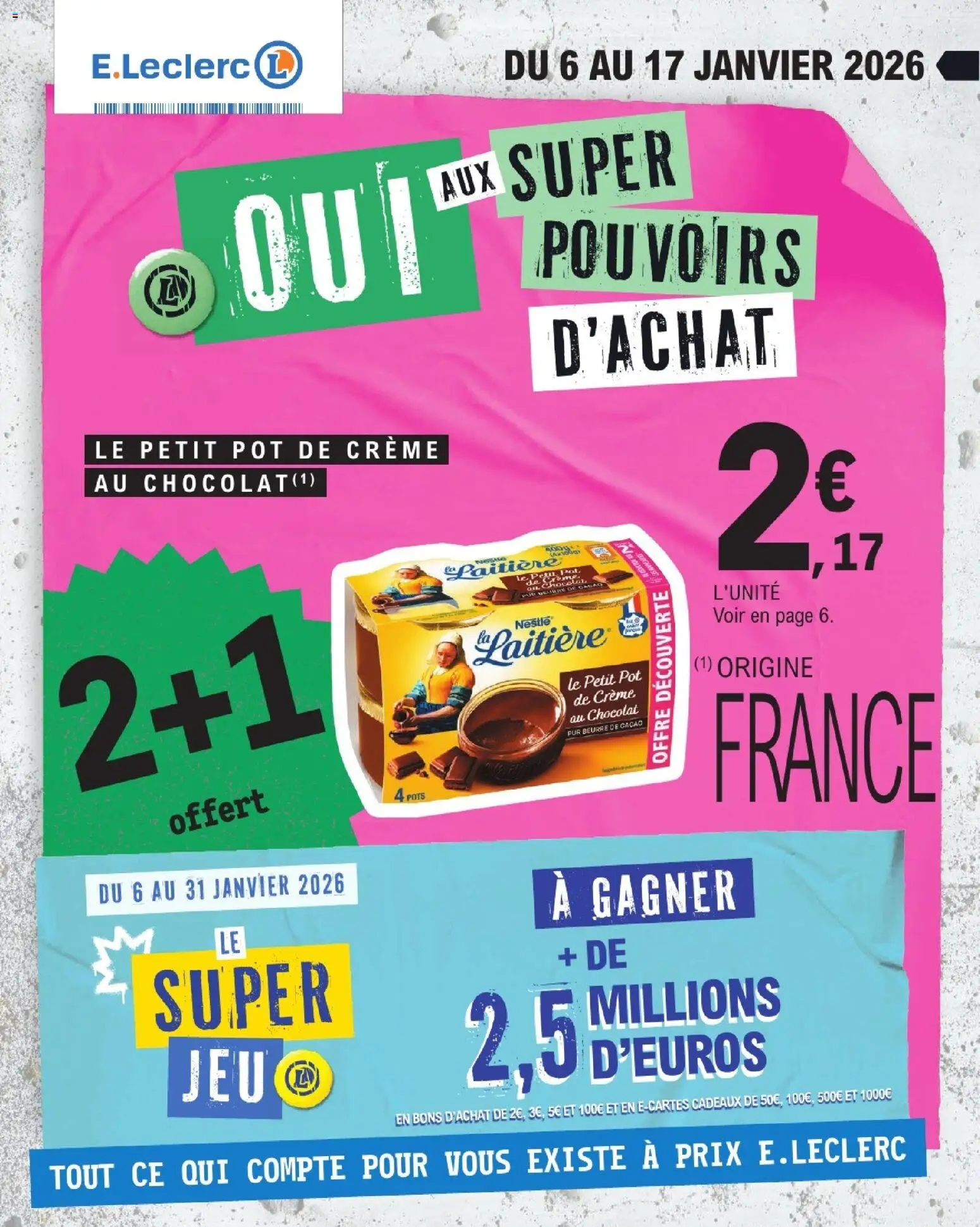 {H1} | Page: 1 | Produits: Crème au chocolat, Beurre, Chocolat, Crème