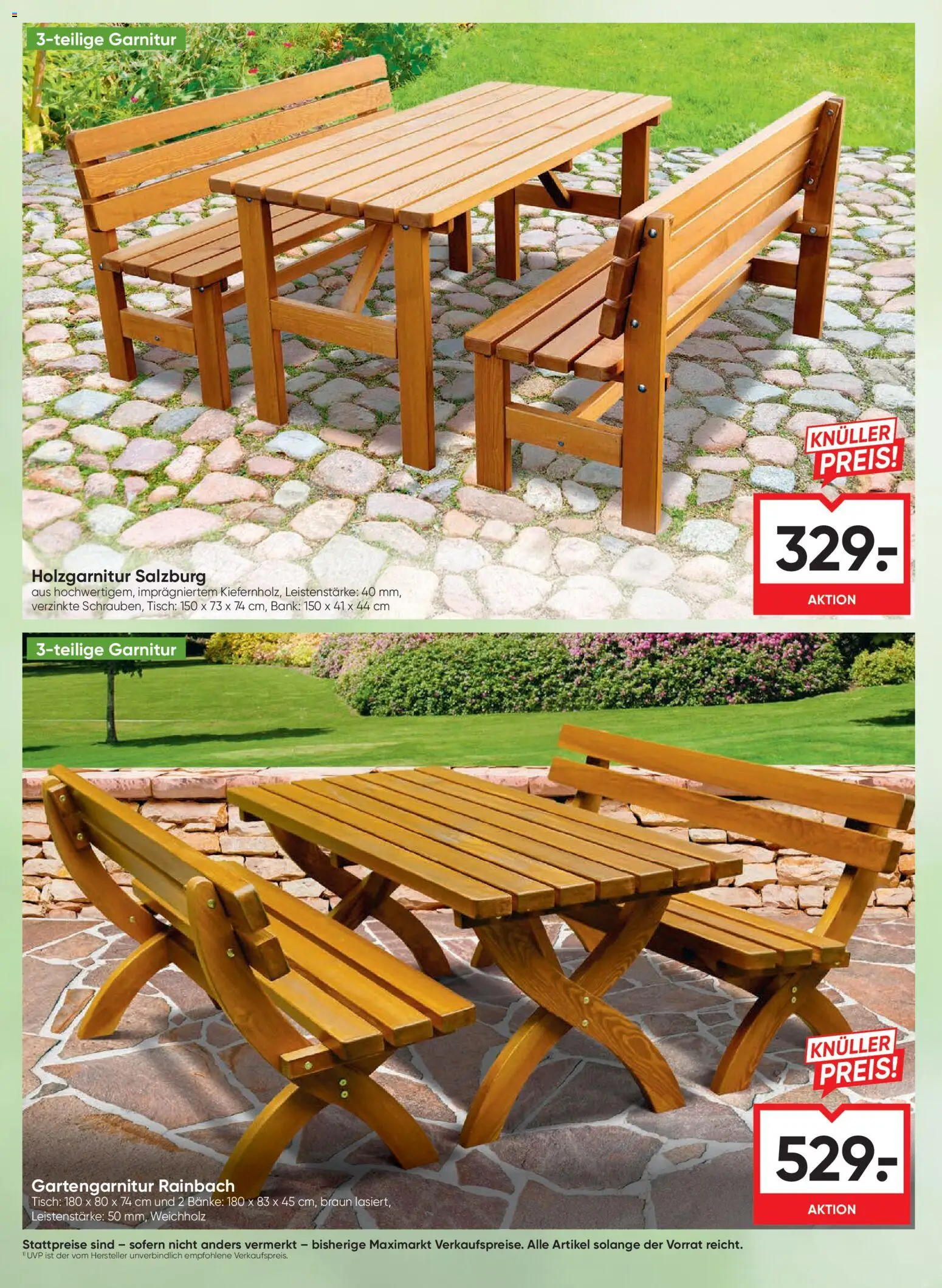 Maximarkt Gartenzeit ist Freizeit gültig ab 30.04.2026 | Seite: 8 | Produkte: Tisch