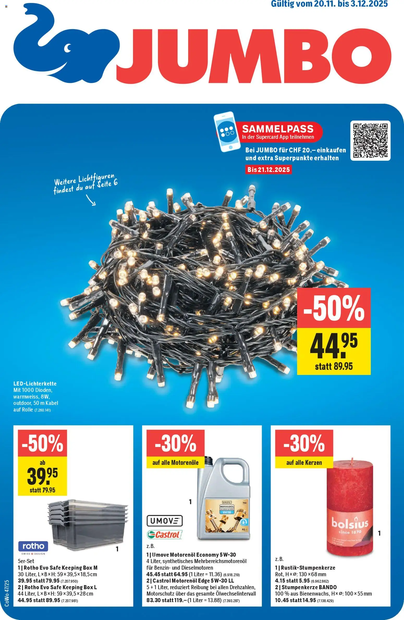 Jumbo Aktionen – gültig ab 20.11.2025 | Seite: 1 | Produkte: Box, Kabel