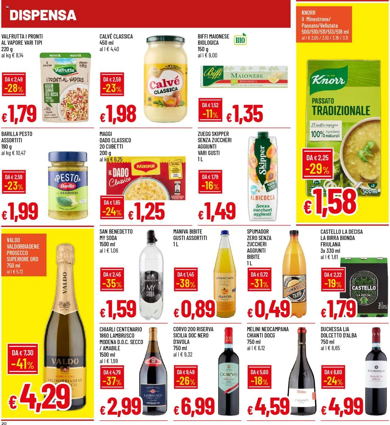 Volantino Famila del 09.10.2025 | Pagina: 20 | Prodotti: Birra, Riso, Prosecco, Basilico