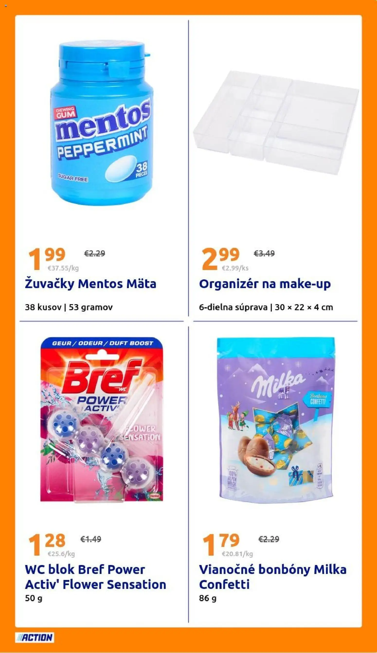 Nové Action akcie – leták je platný od 19.11.2025 | Strana: 27 | Produkty: Organizér, Wc blok, Milka