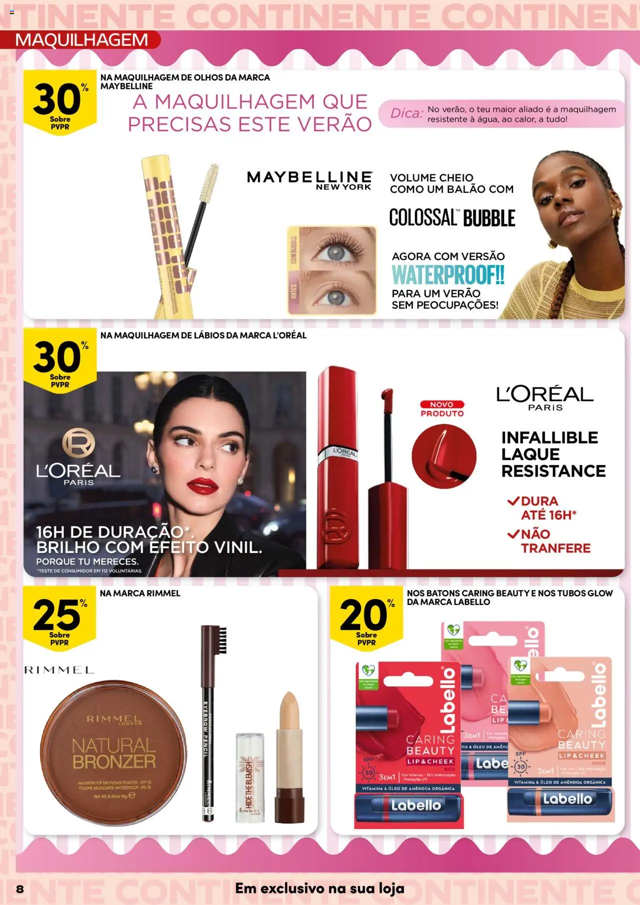 Continente Beleza │ válido de 19.08.2025 | Página: 8 | Produtos: Maquilhagem, Bronzer, Óleo