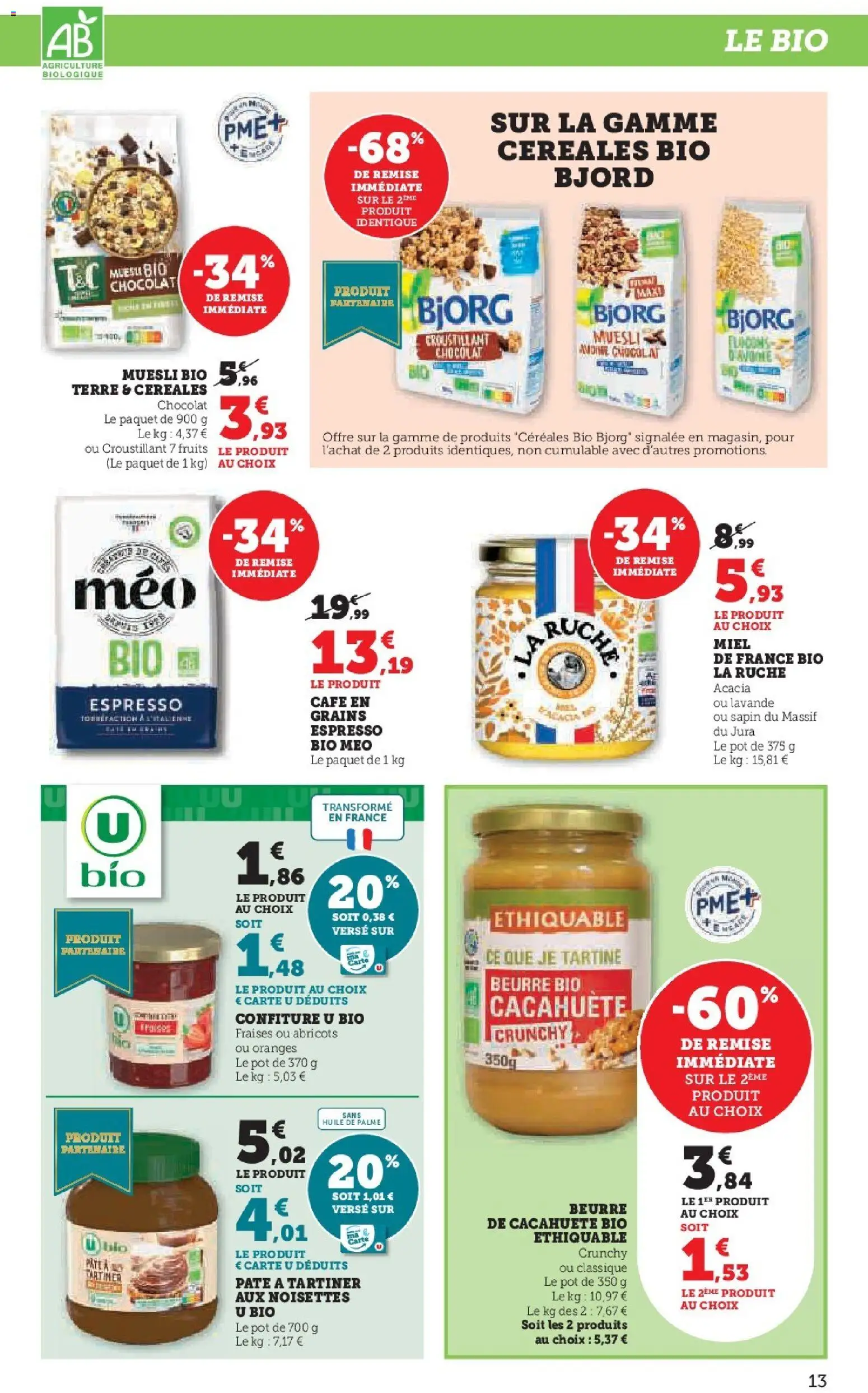 {H1} | Page: 13 | Produits: Noisettes, Pâte à tartiner, Abricots, Oranges