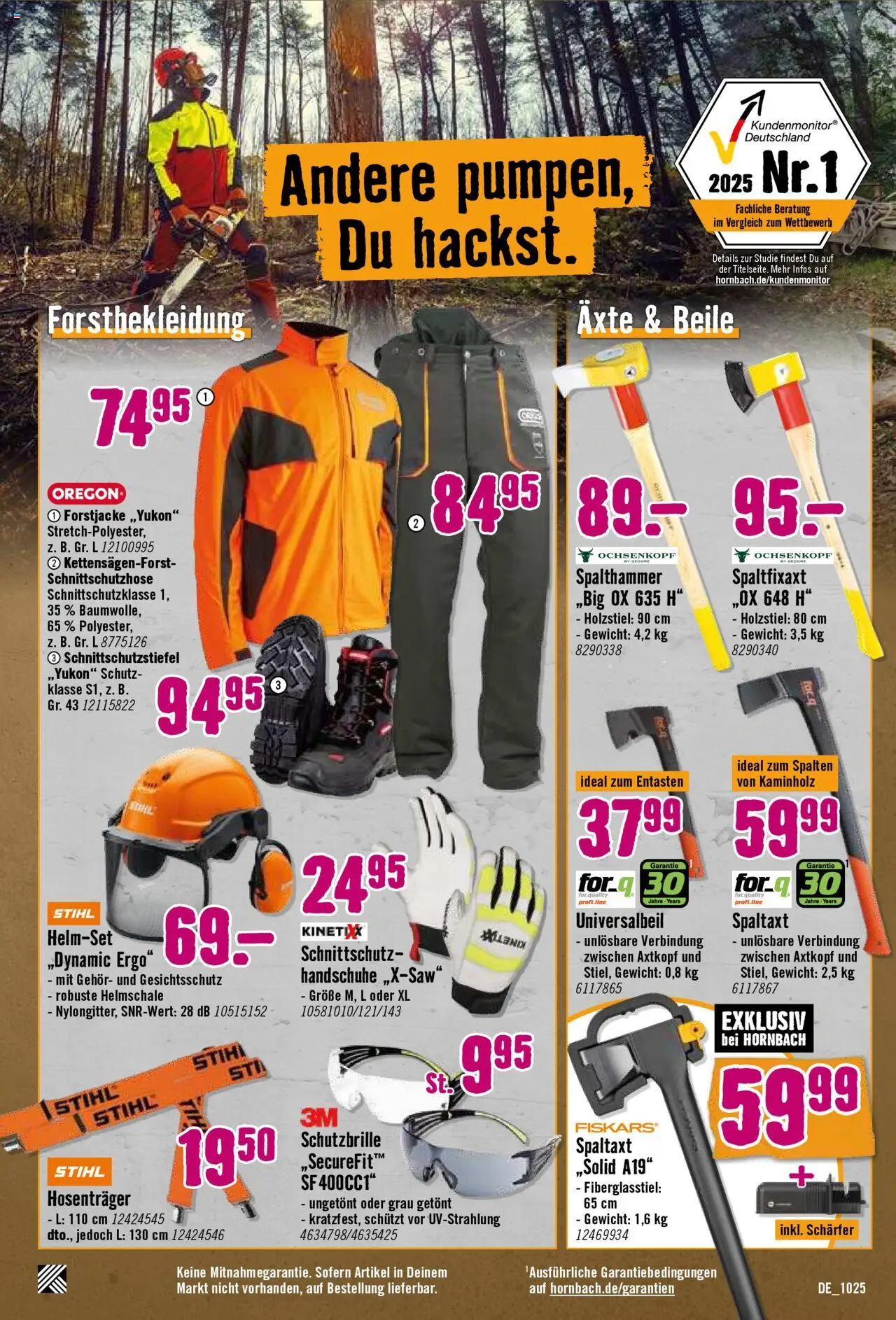 Hornbach Prospekt 	 – gültig ab 04.10.2025 | Seite: 30 | Produkte: Gewicht, Handschuhe