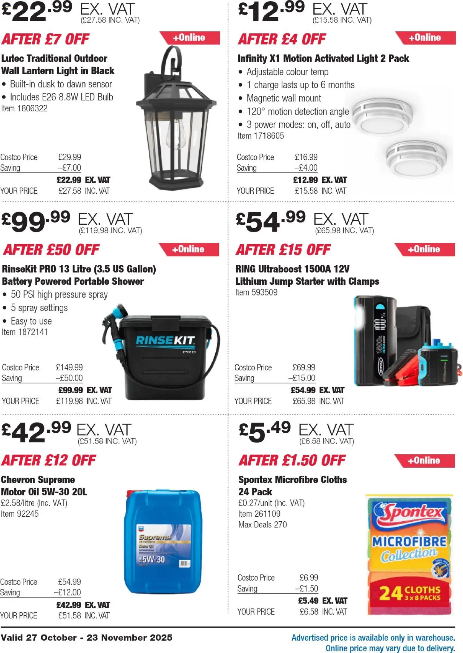 {H1} | Page: 6 | Products: Battery, Shower, Oil