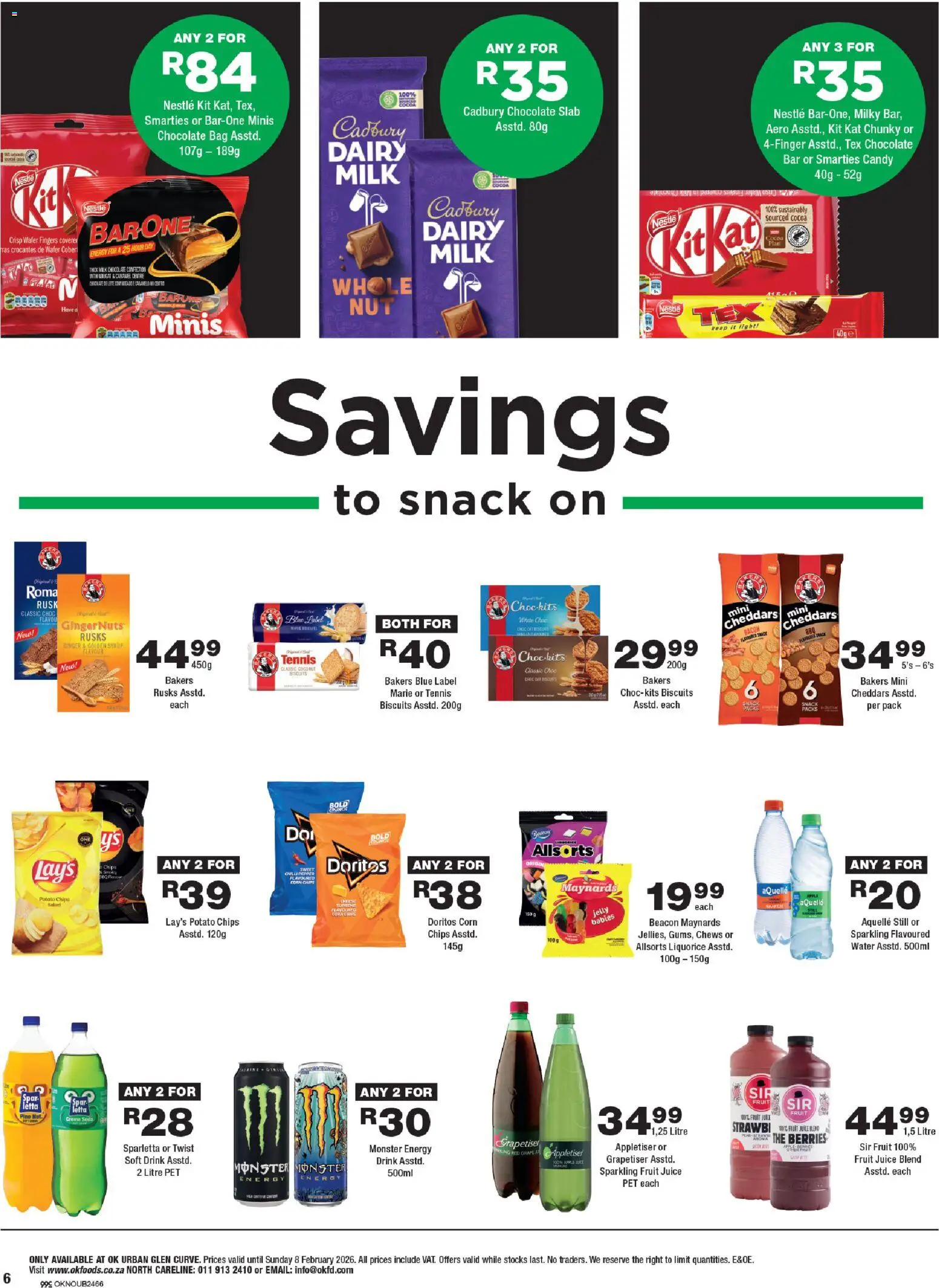 New OK Foods catalogue – valid from 21.01.2026 | Page: 6 | Products: Biscuits, Rusks, Syrup, Caramel