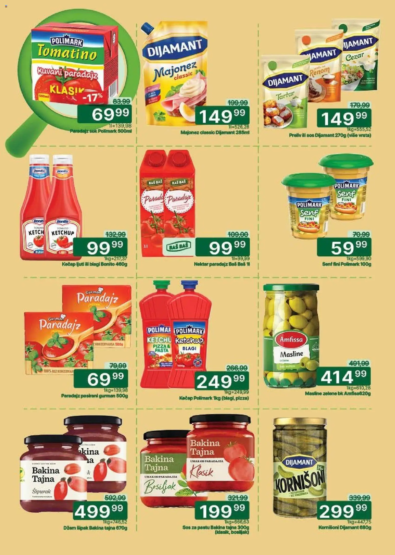 Univerexport katalog - važi od 02.02.2026 | Strana: 14 | Proizvode: Majonez, Masline, Kornišoni, Paradajz