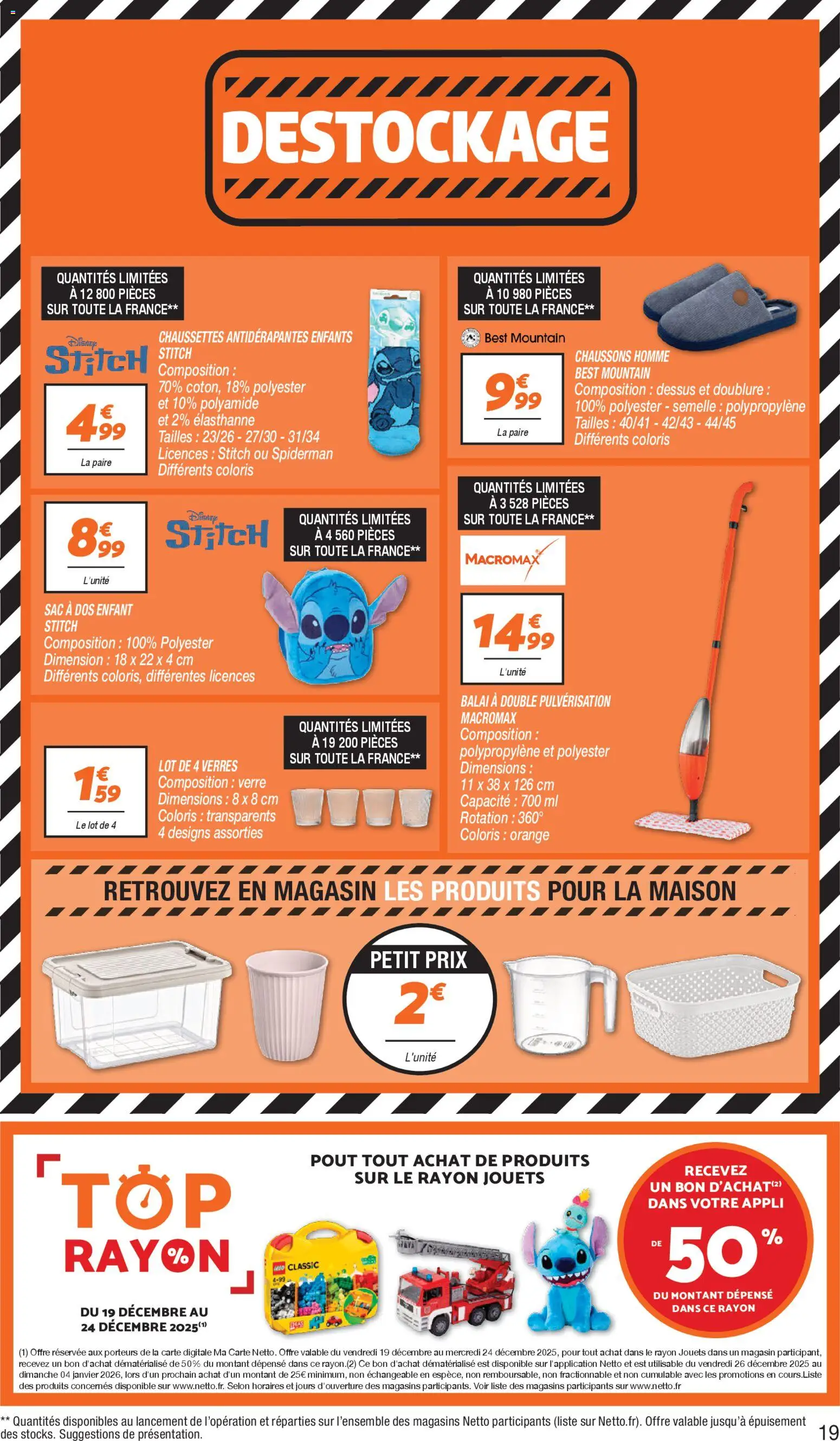 {H1} | Page: 19 | Produits: Orange, Sac, Chaussons, Sac à dos