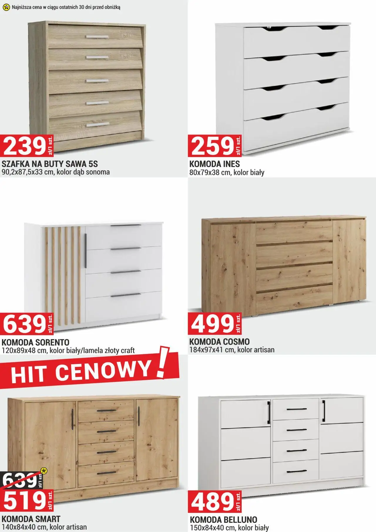 Merkury Market Gazetka - Meble, Wypoczynki, Materace od 01.08.2025 | Strona: 21 | Produkty: Buty, Komoda