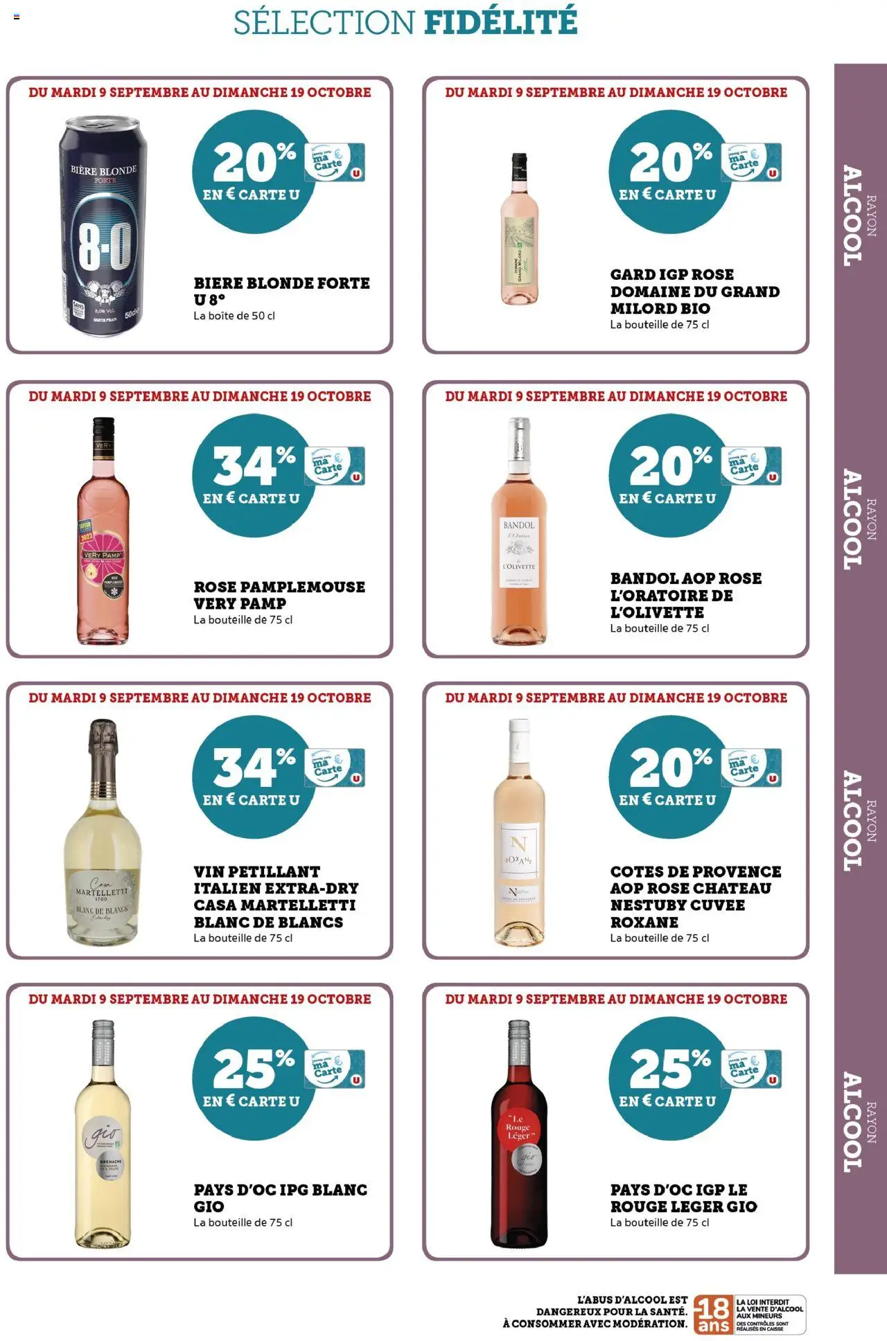  | Page: 13 | Produits: Alcool, Bière blonde, Vin, Bière