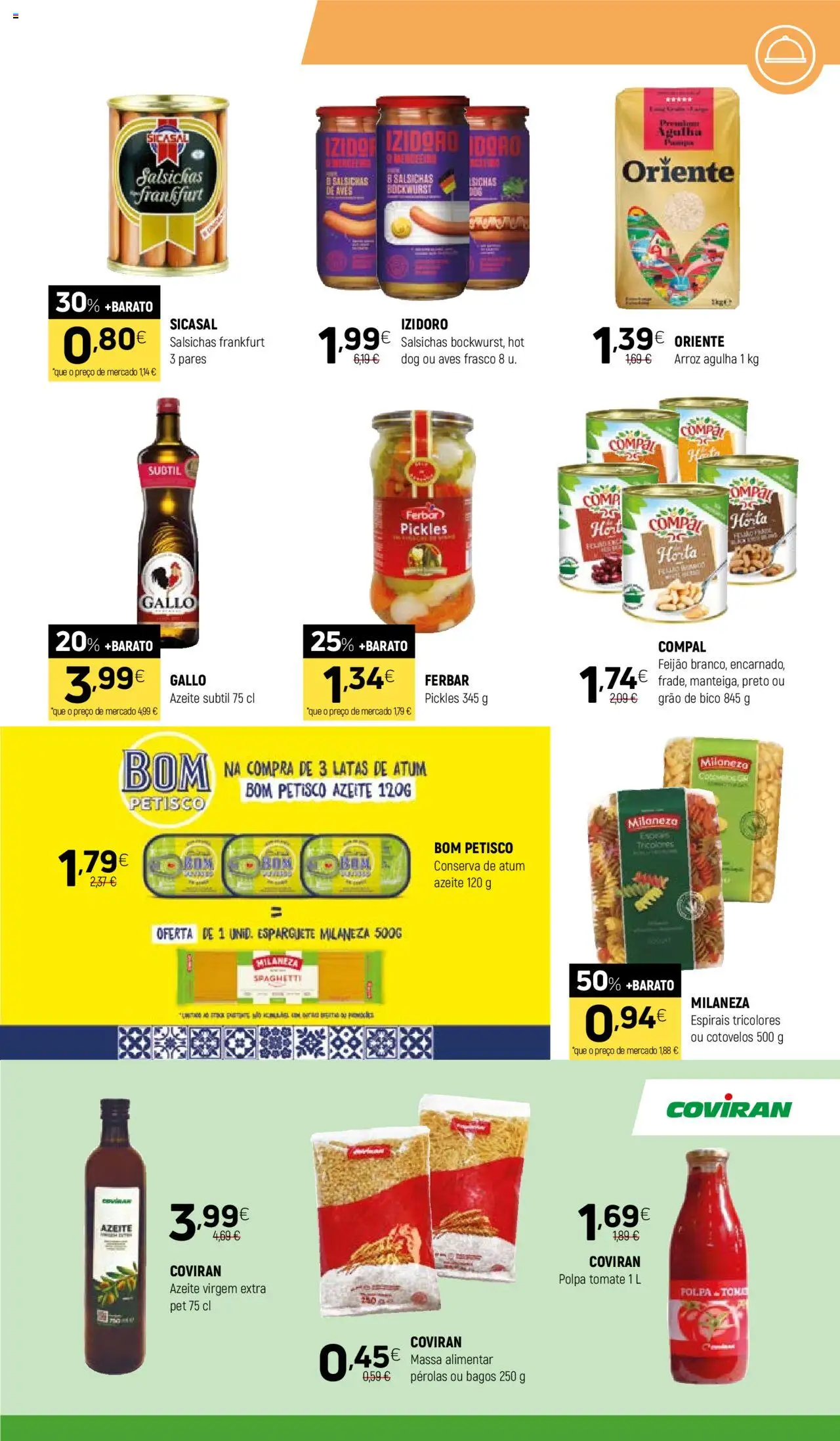 Coviran folheto │ válido de 12.08.2025 | Página: 7 | Produtos: Esparguete, Milaneza, Arroz, Massa