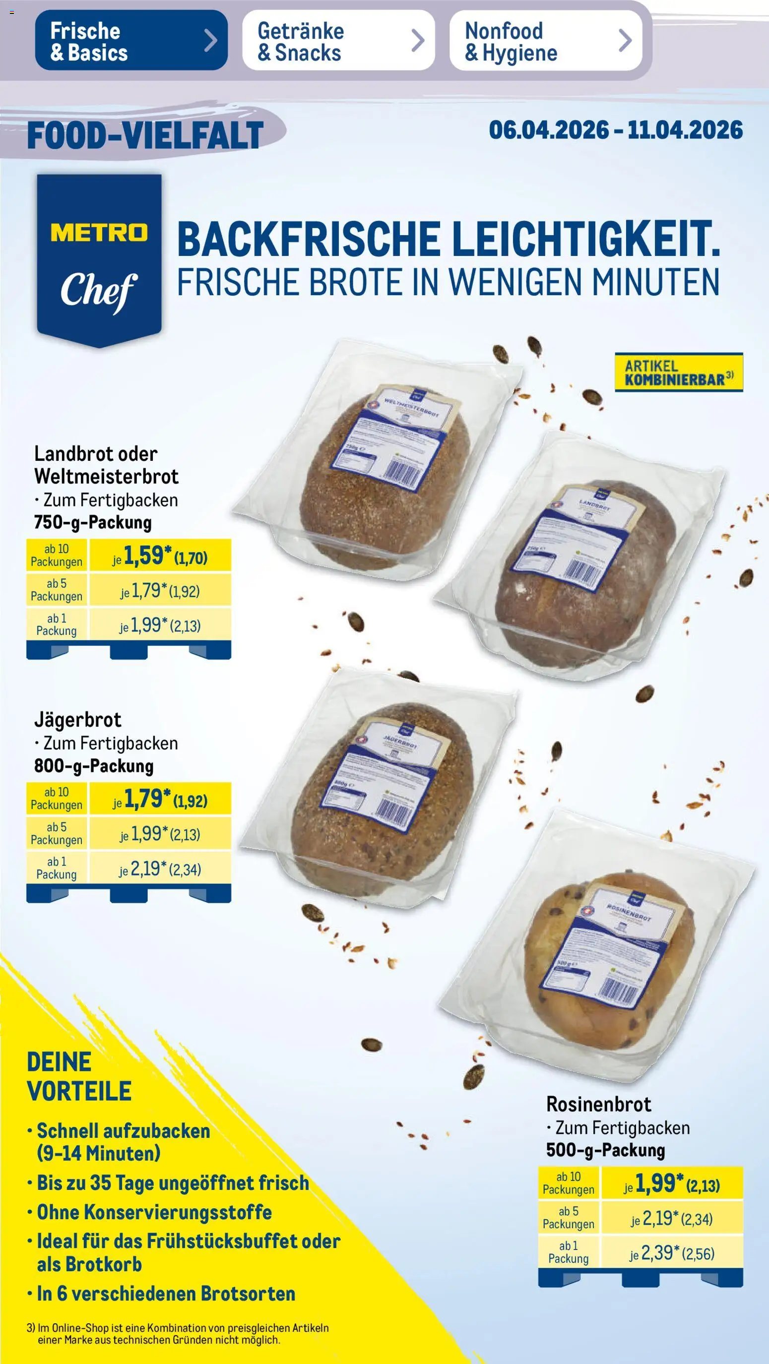 Metro Prospekt 	 | 06.04.2026 | Wie erhält man einen begrenzten Rabatt? | Deutschland