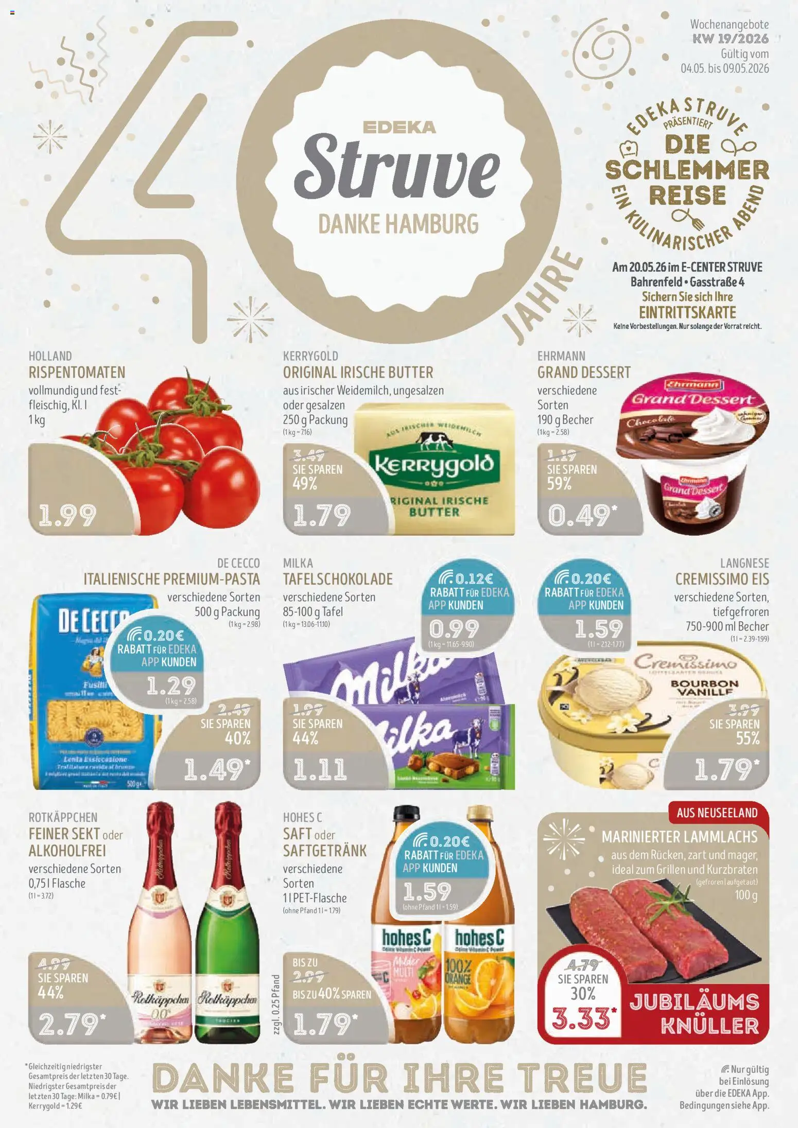 Edeka Struve Prospekt 	 – gültig ab 04.05.2026 | Seite: 3 | Produkte: Langnese, Sekt, Rotkäppchen, Eis