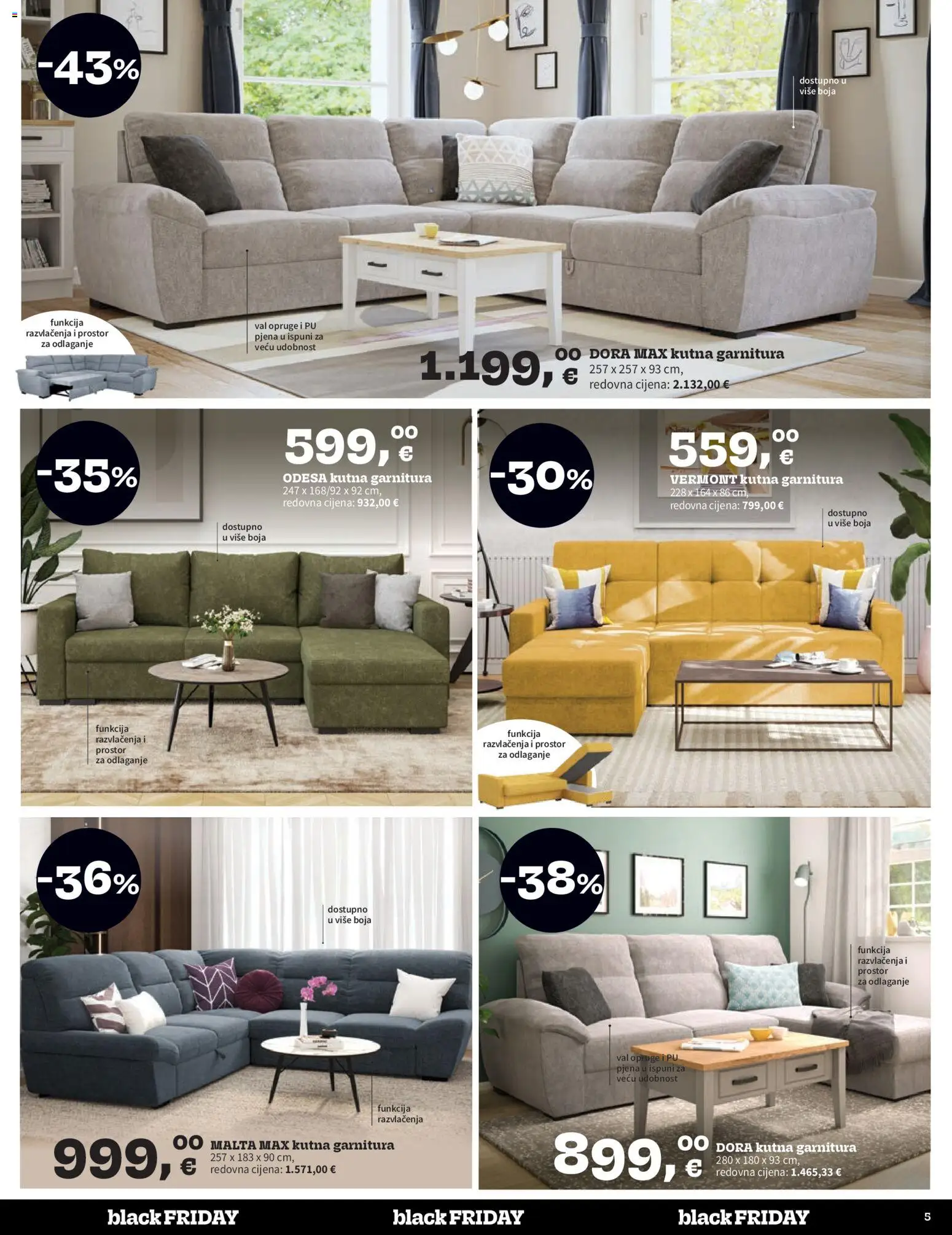 Prima katalog | vrijedi od 13.11.2025 | Stranica: 5 | Proizvodi: Kutna garnitura