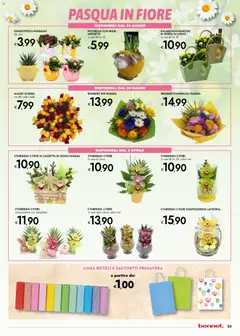 Anteprima del volantino bennet volantino Pasqua valido a partire dal 23.03.2026 | Pagina: 33 | Prodotti: Lanterna, Borsa, Vaso