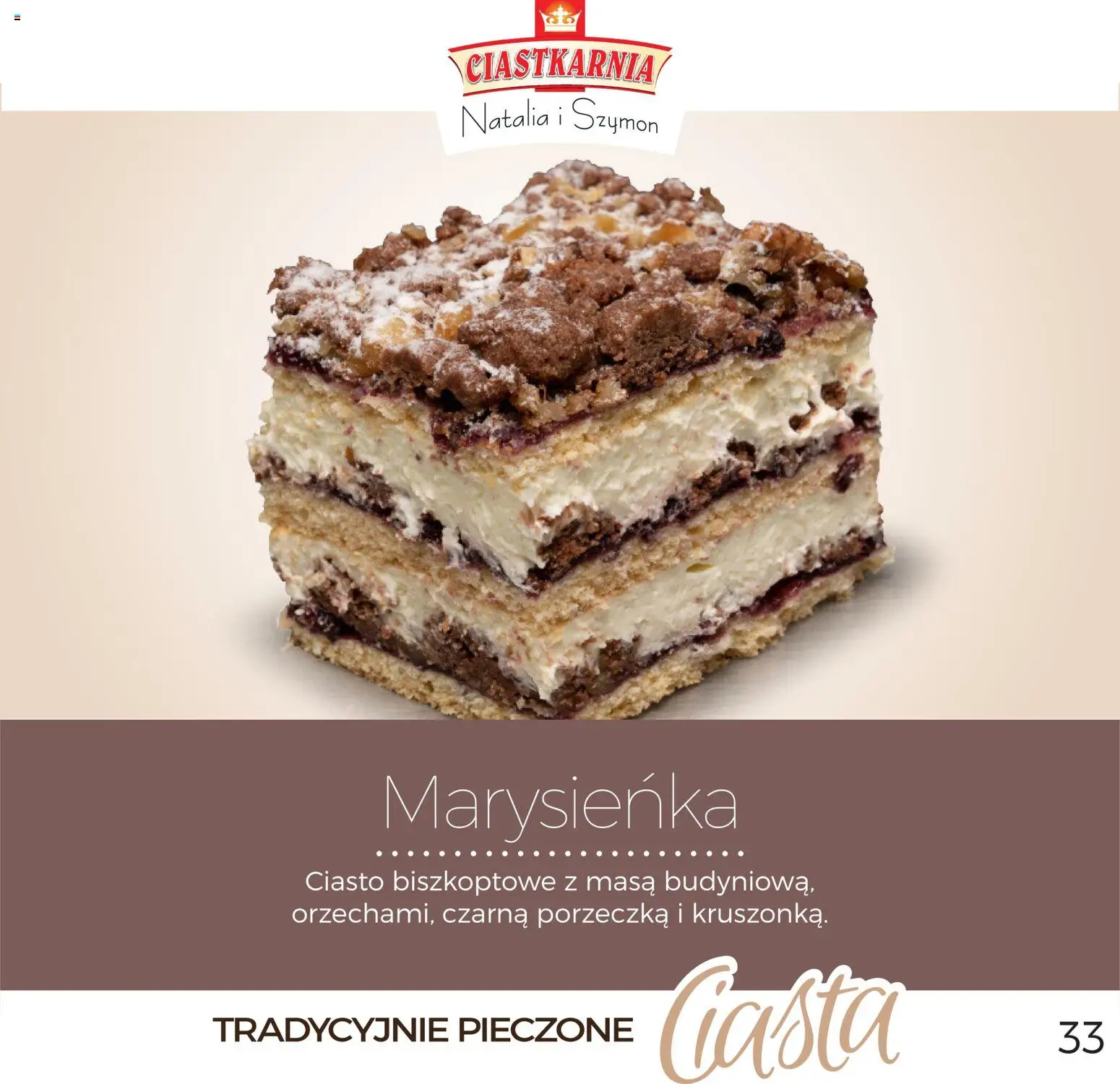 Topaz Gazetka - Ciasta  od 01.12.2025 | Strona: 33 | Produkty: Ciasto