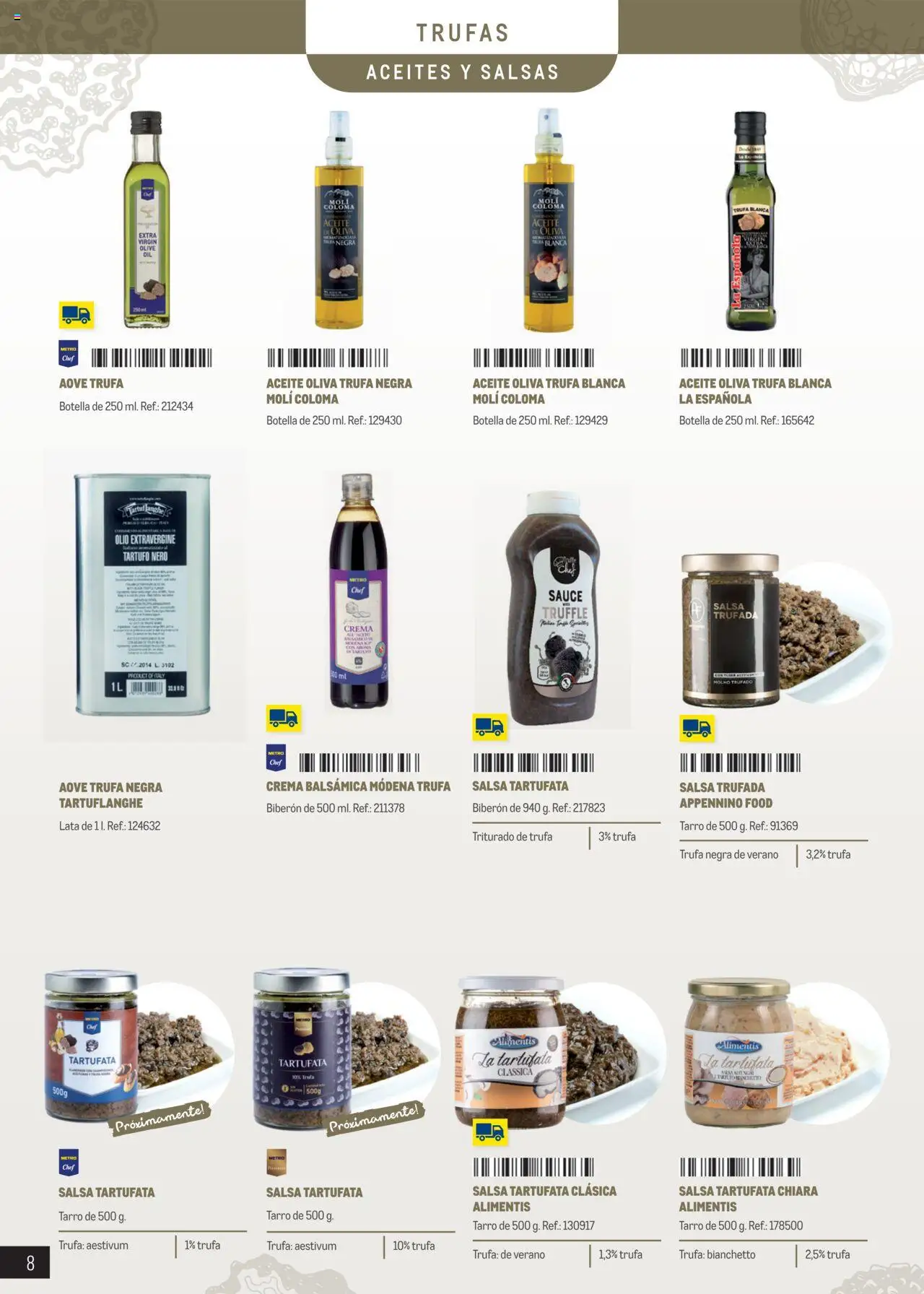Makro - Trufas y setas │ válido desde el 04.03.2025 | Página: 8 | Productos: Aceite, Crema