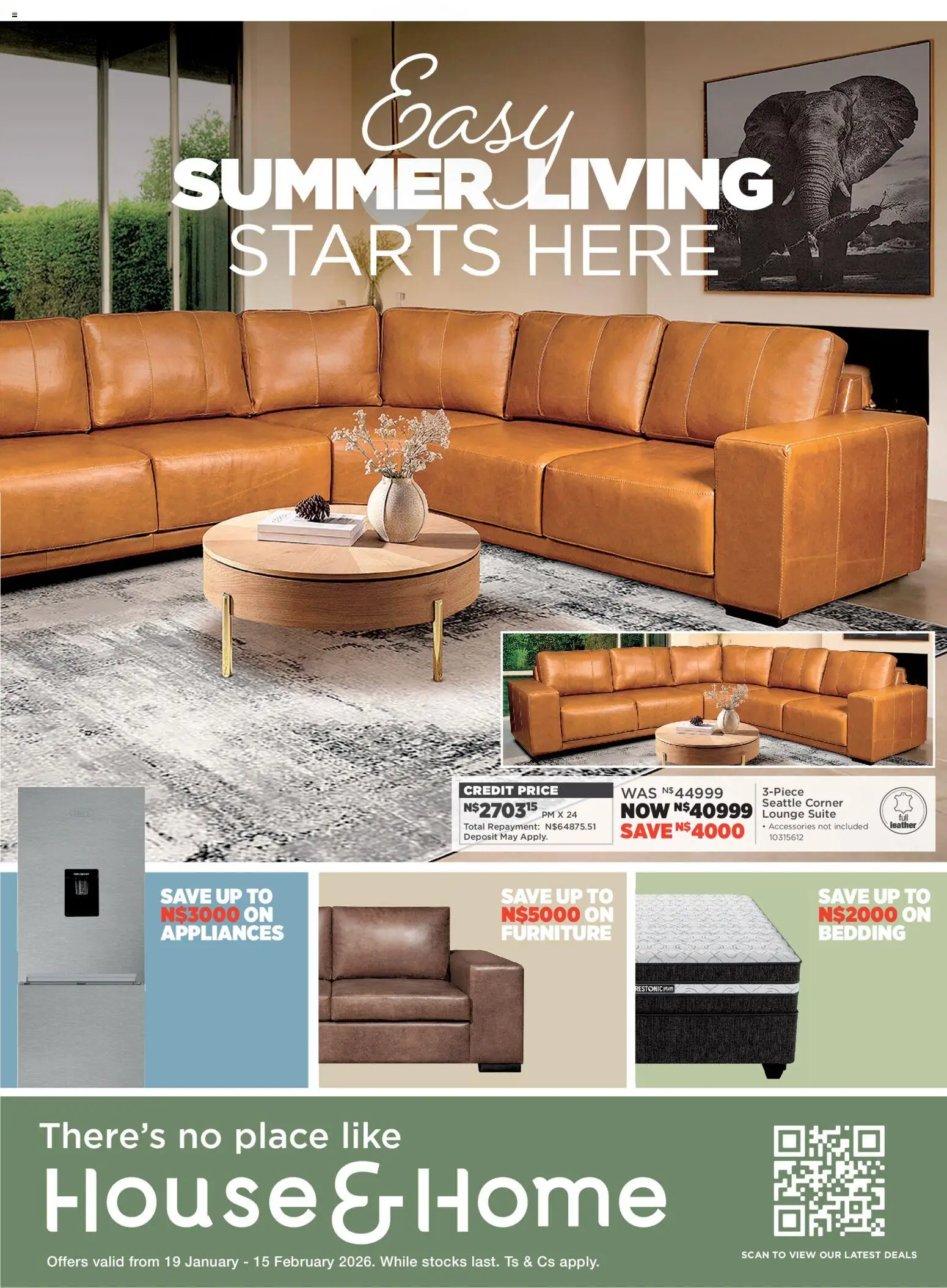 New House and Home catalogue – valid from 19.01.2026 | Page: 1 | Products: Lounge suite