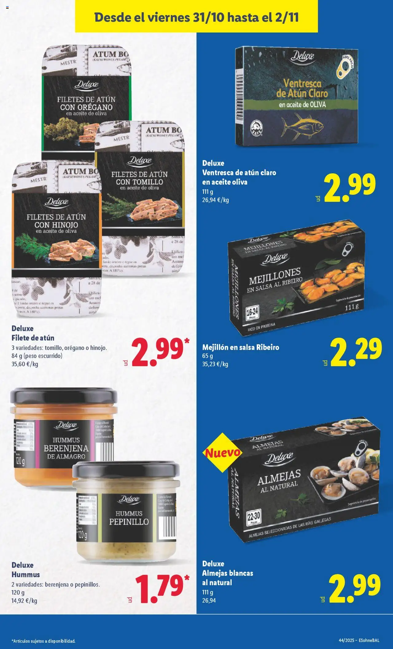 Lidl catálogo VAL │ válido desde el 27.10.2025 | Página: 23 | Productos: Aceite, Aceite de oliva, Filete, Atún claro