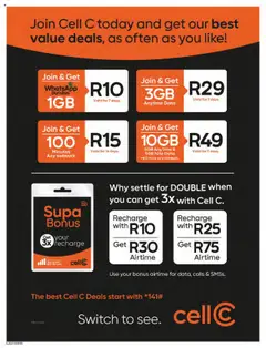 Pick n Pay - Cellular Specials │ valid from 11.08.2025 | Page: 6 | Products: Data, Switch