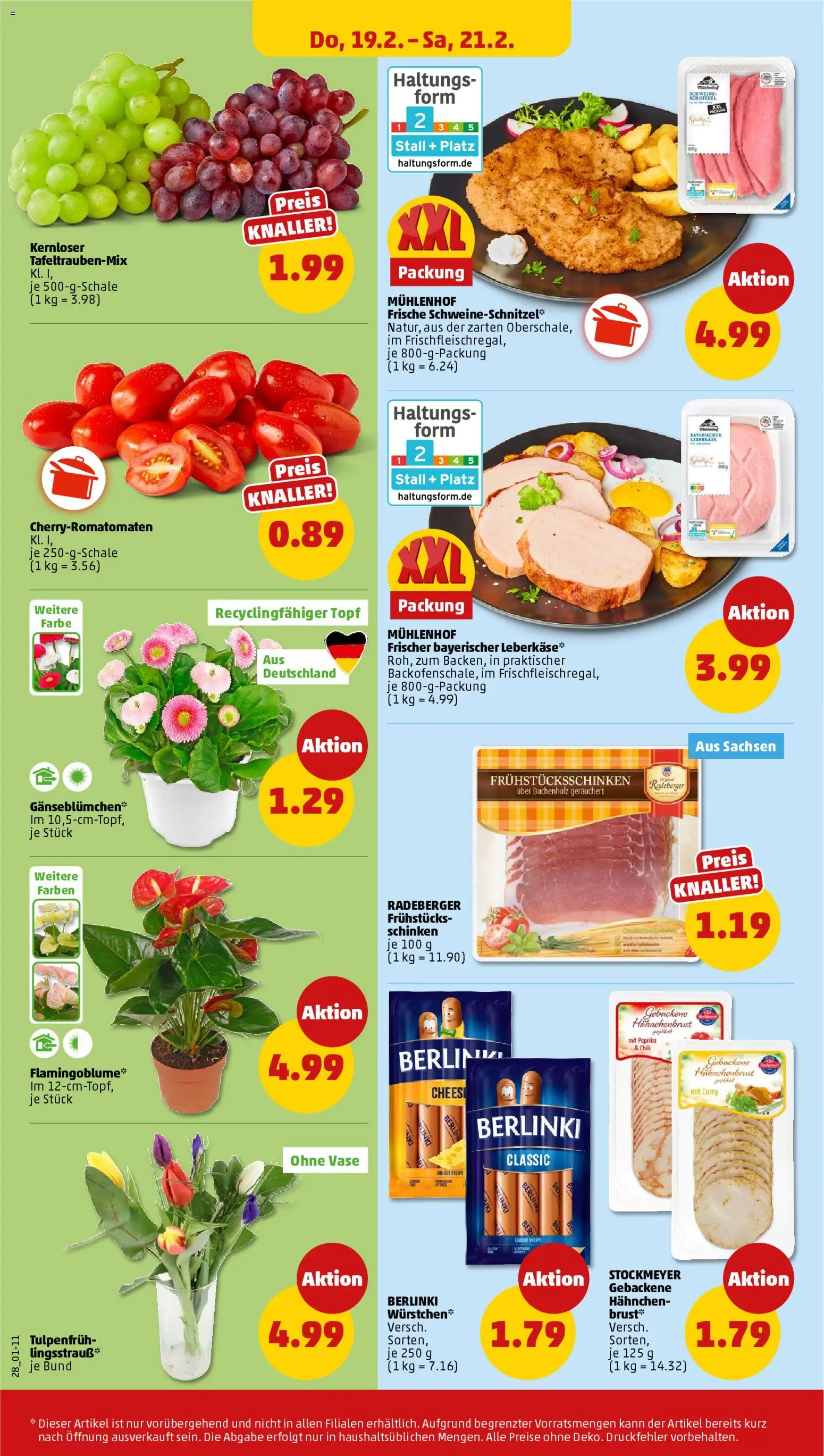 Penny Prospekt 	 – gültig ab 16.02.2026 | Seite: 30 | Produkte: Hahnchen, Schnitzel, Paprika, Leberkase