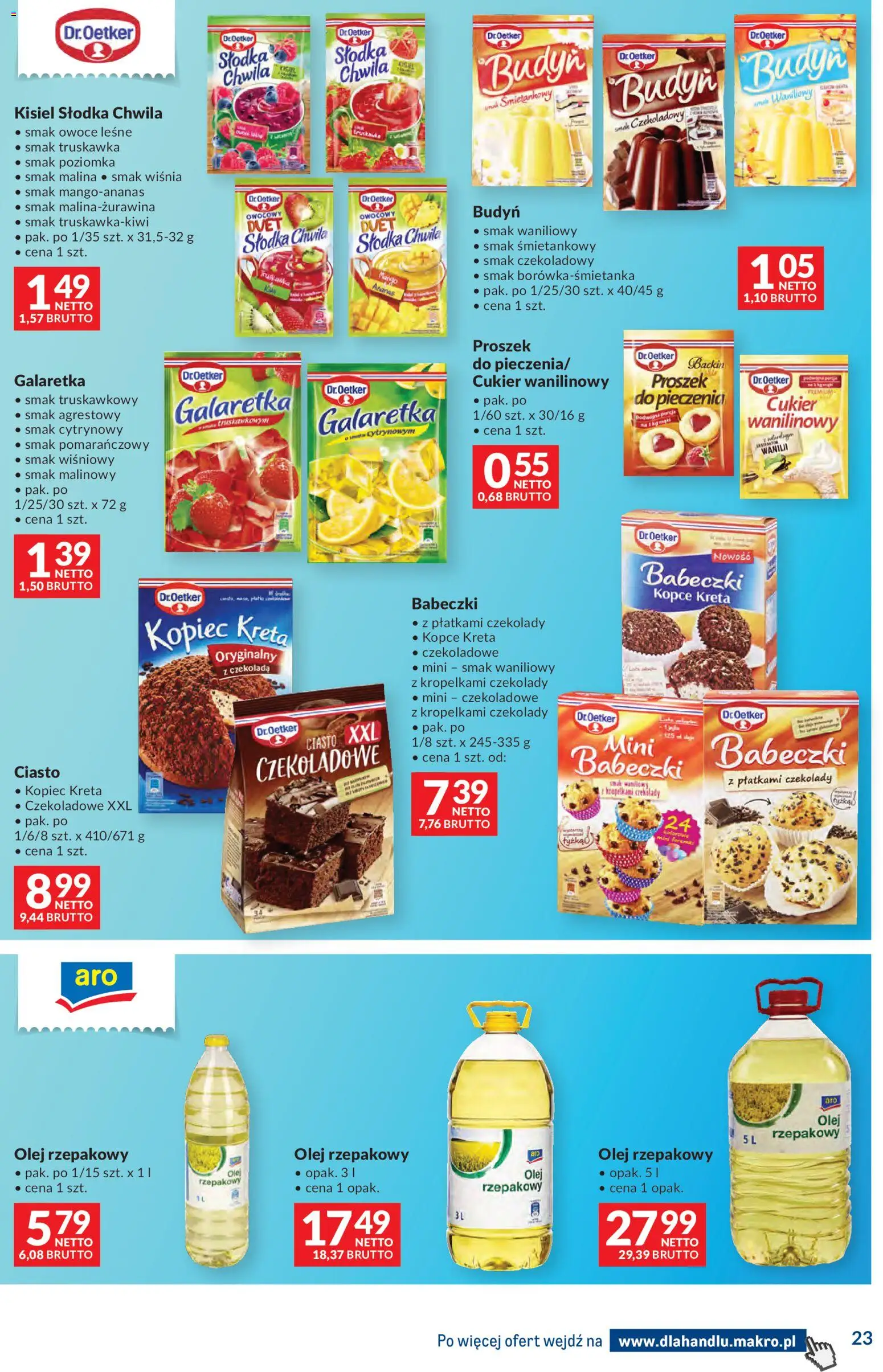 Makro Gazetka - Dystrybucja do sklepów od 17.02.2026 | Strona: 23 | Produkty: Czekolady, Malina, Czekolada, Cukier