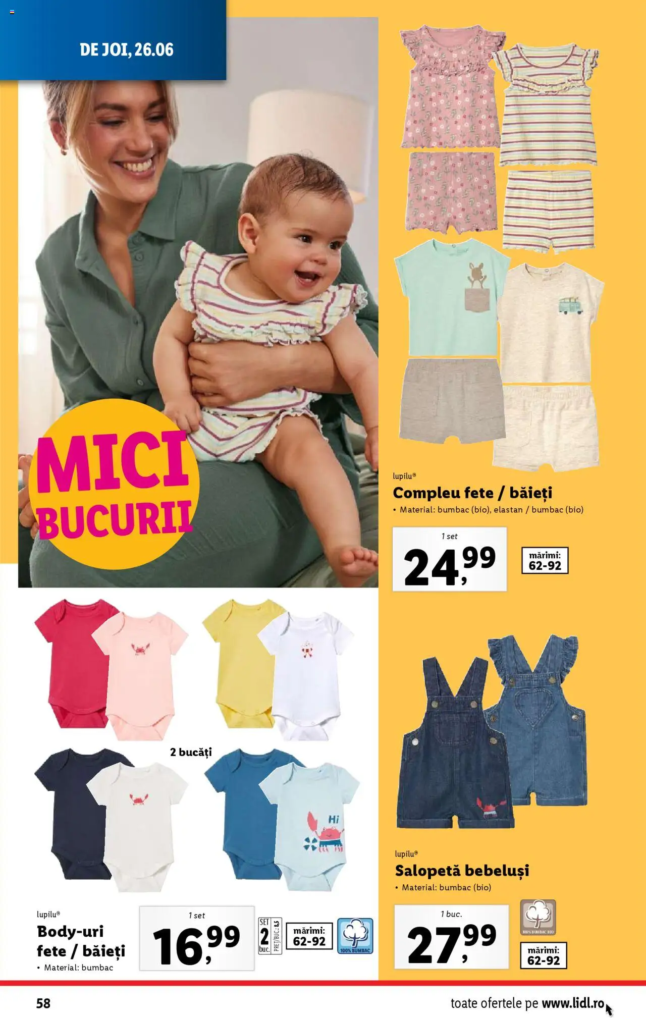 Catalog Lidl – valabil de la 23.06.2025 | Pagină: 58 | Produse: Şerit ödül, Mici, Salopetă